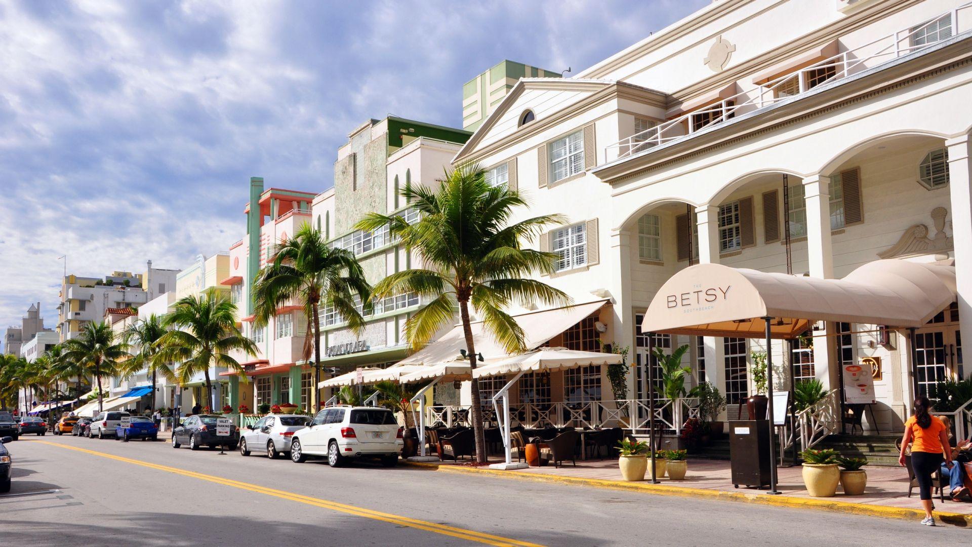 1920x1080 Download Wallpaper 1920x1080 street, shops, america, city Full HD 1080p HD Background