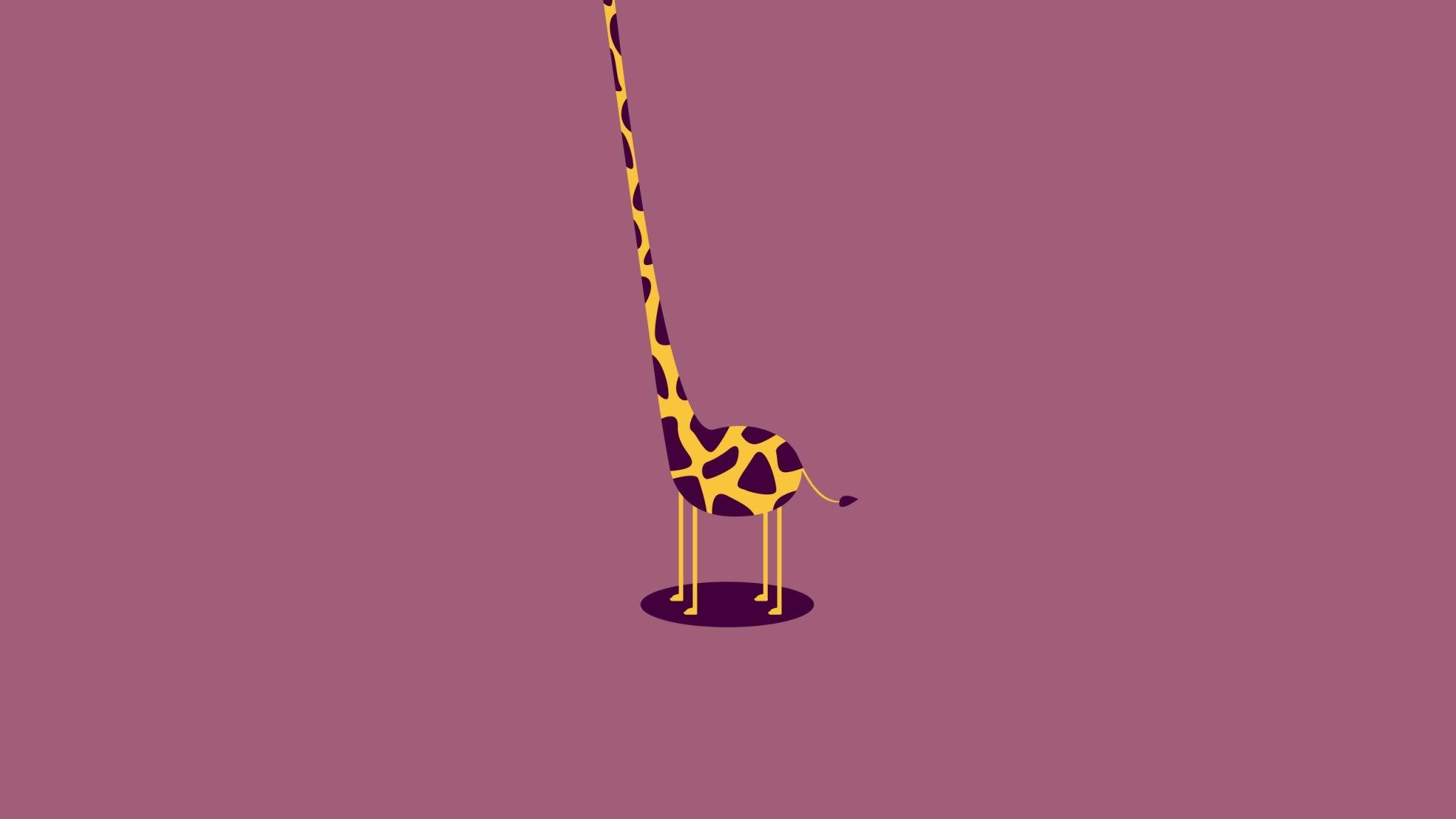2048x1152 Wallpaper giraffe, form, light. Desktop wallpaper simple, Desktop wallpaper art, Computer wallpaper desktop wallpaper