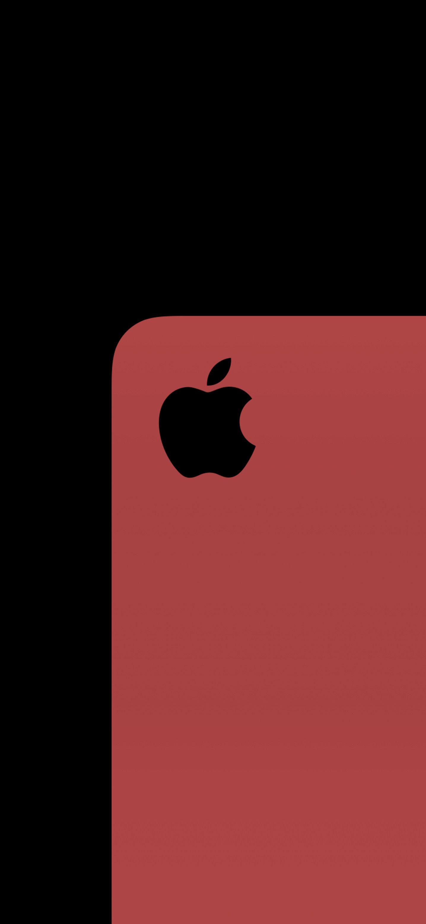 1436x3113 Apple Logo • Red. Apple logo wallpaper iphone, Apple logo wallpaper, Apple logo