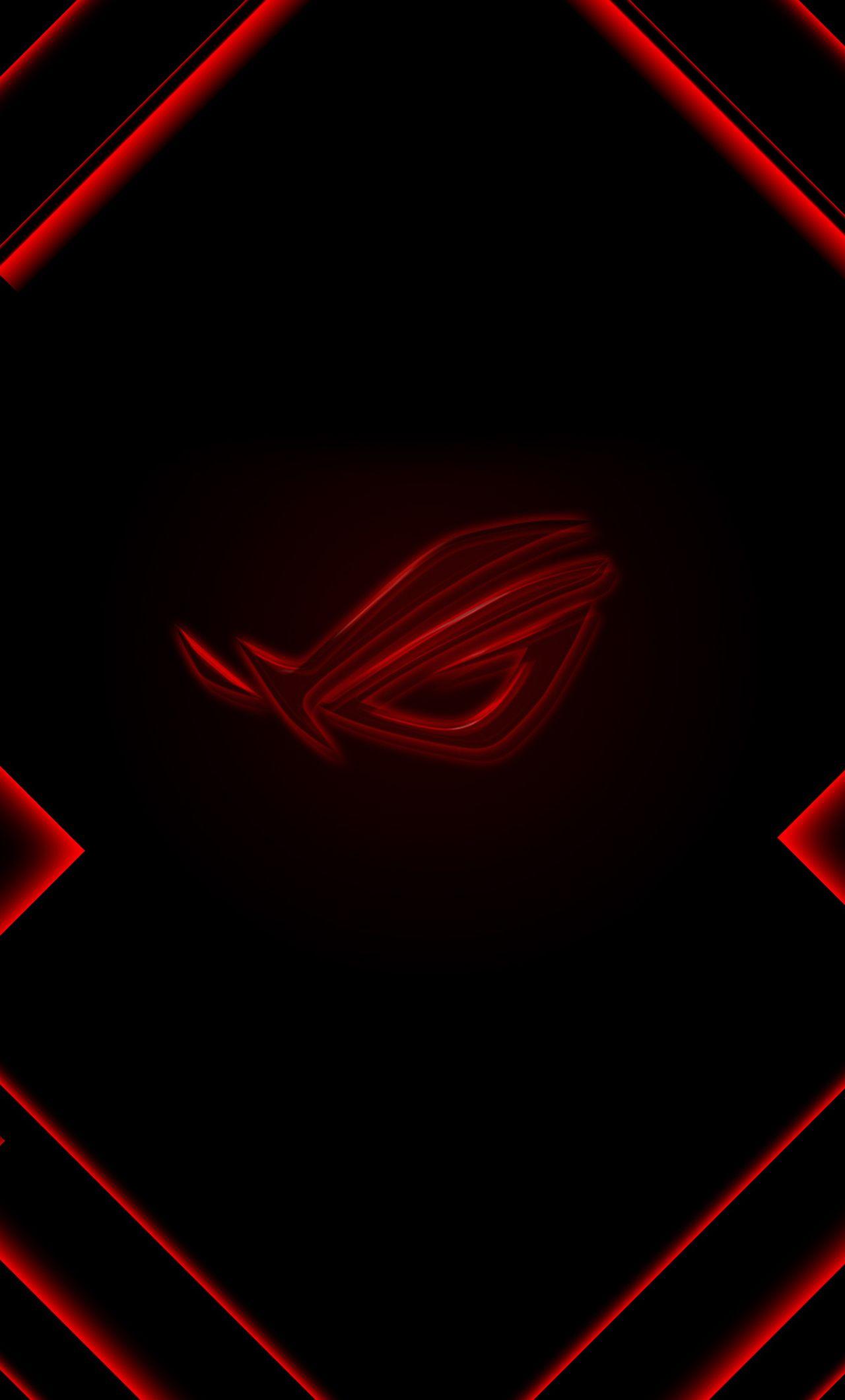 1280x2120 Rog Red Logo 4k iPhone HD 4k Wallpaper, Image, Background, Photo and Picture