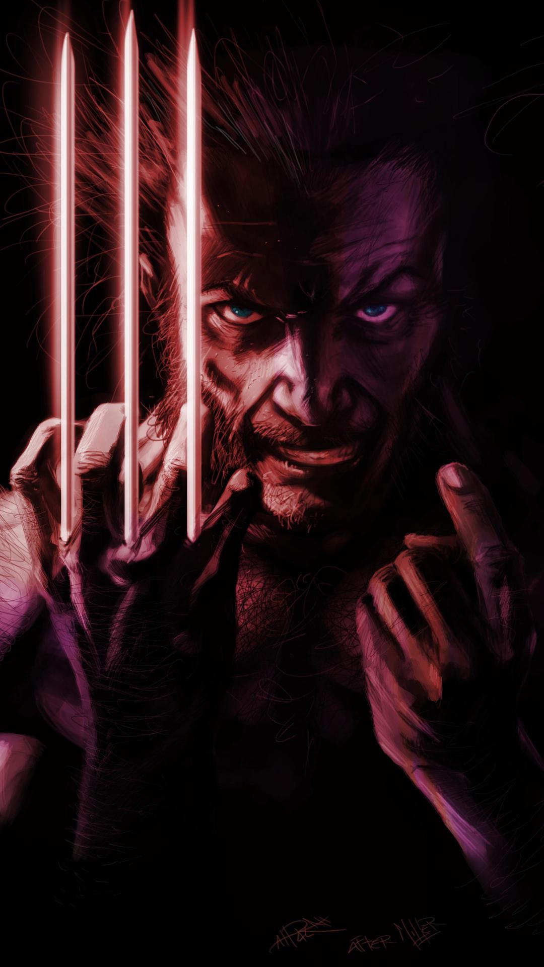 1080x1920 Wolverine Angry Art Mobile Wallpaper (iPhone, Android, Samsung, Pixel, Xiaomi)