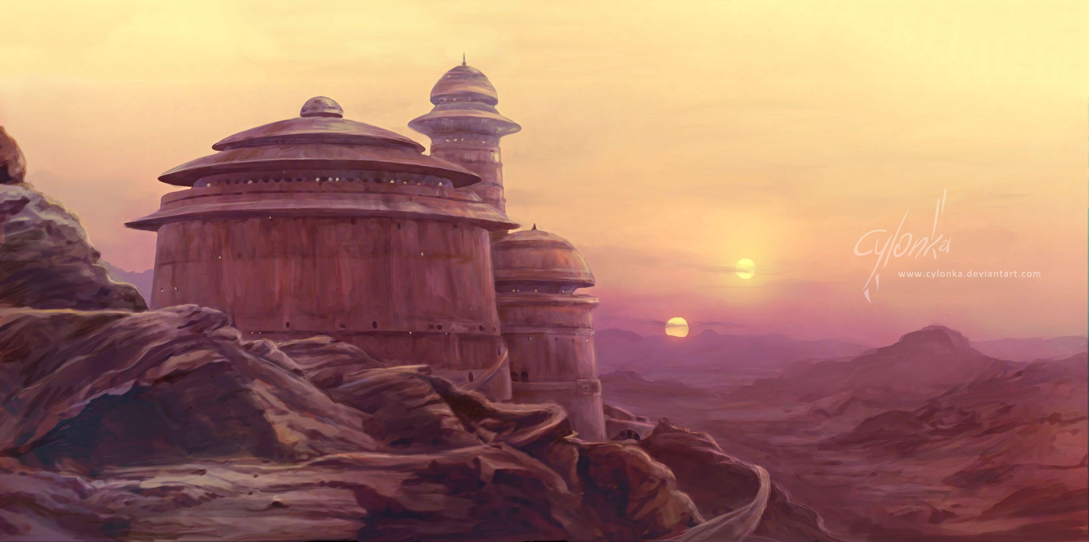 3500x1742 Tatooine Wallpaper