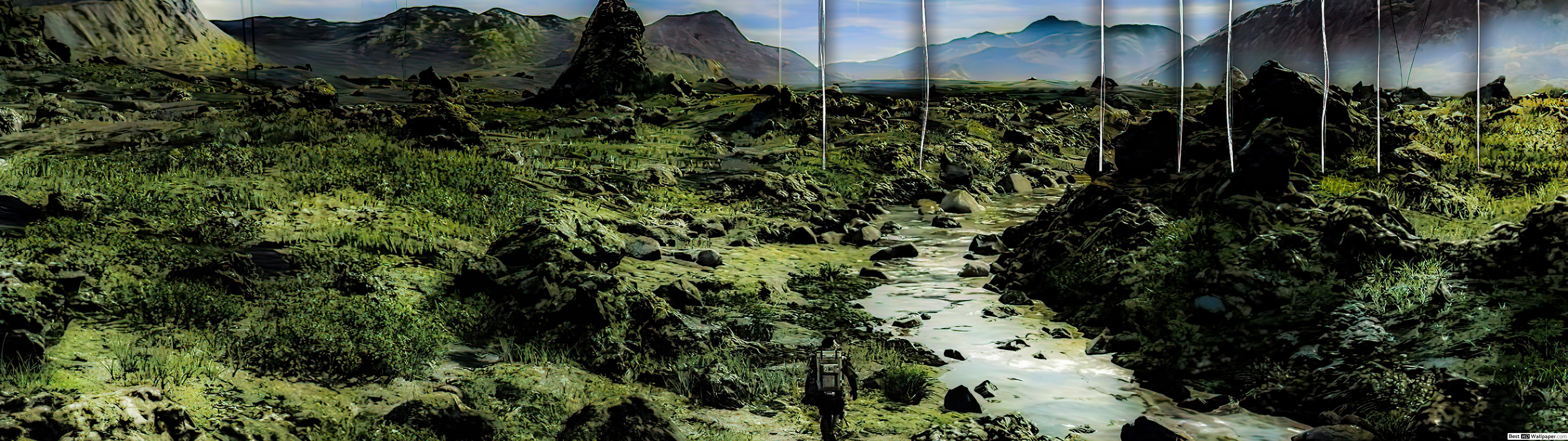 7680x2160 Death Stranding Wallpaper 4k
