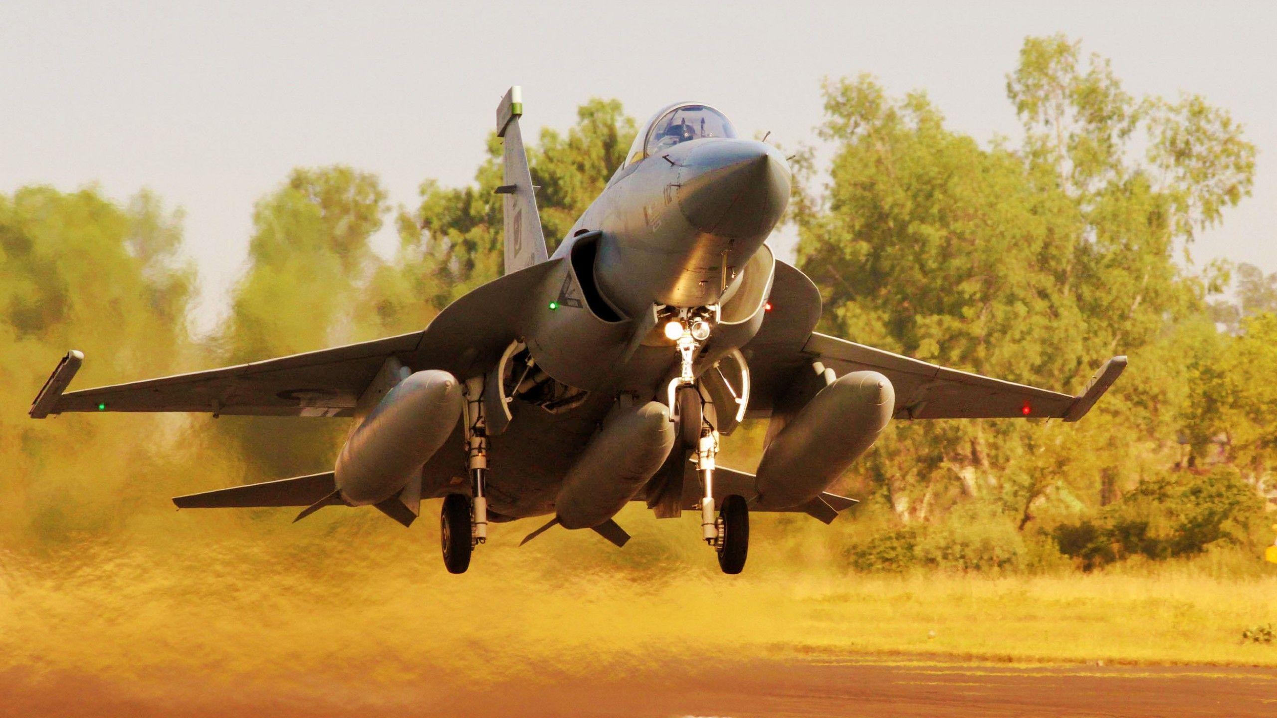 2560x1440 Wallpaper JF- Thunder, Multirole combat aircraft, Pakistan Air Force, Military