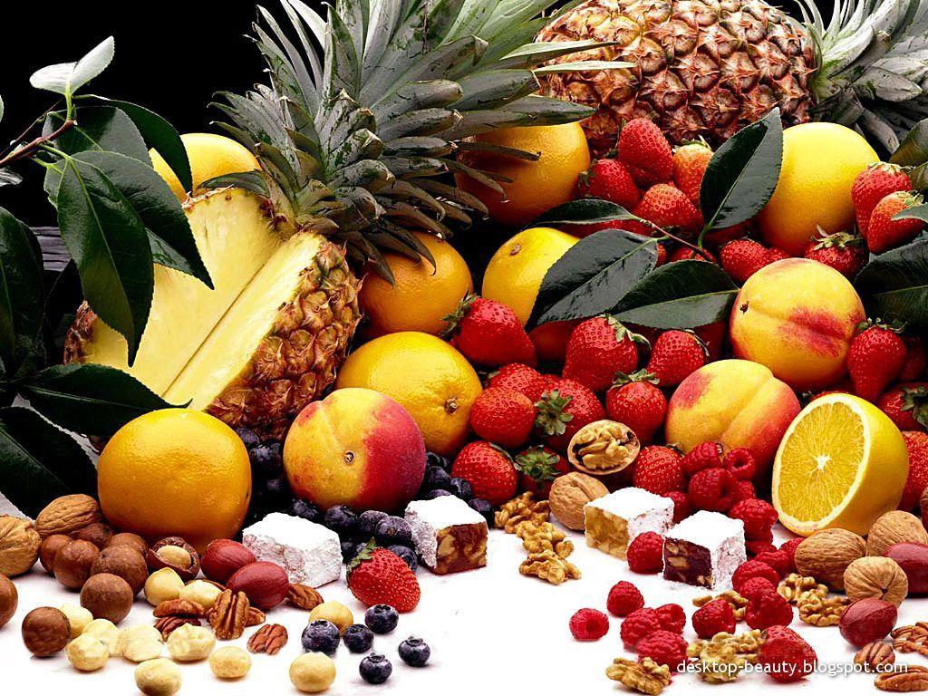 1024x768 Fruits Vegetables Wallpaper