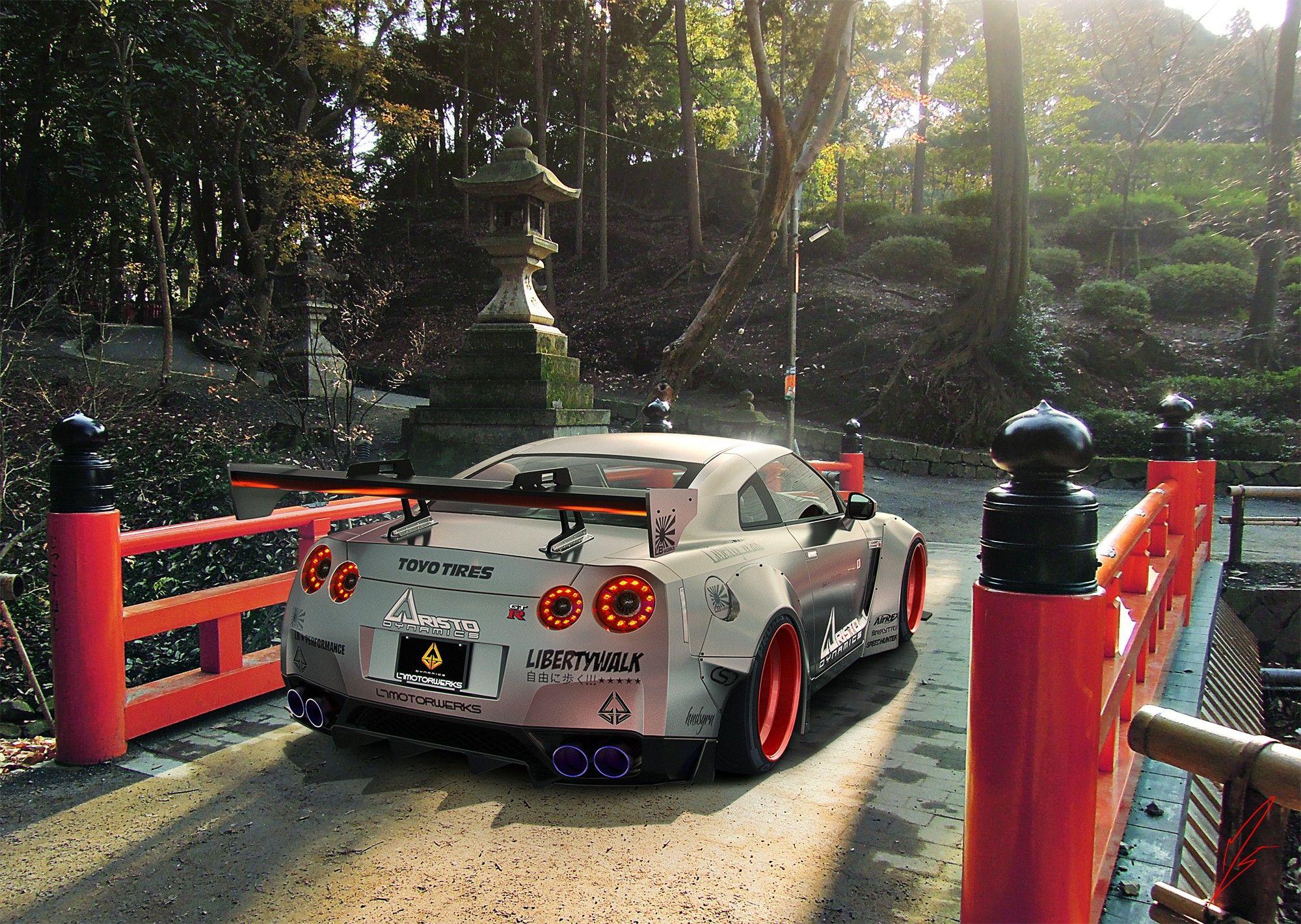 2000x1421 Nissan, #nissan Gt R, #car, #nissan Gtr Wallpaper R35 Liberty Walk Wallpaper & Background Download