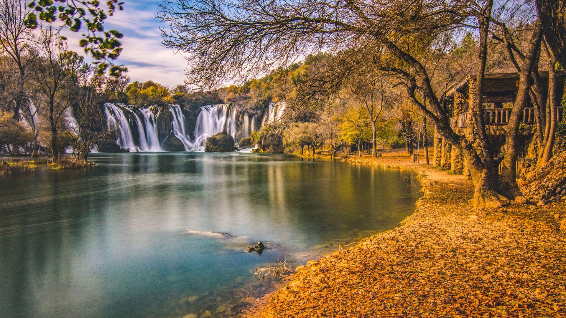 1920x1080 Kravice Waterfall In Bosnia Herzegovina Autumn Landscape Photography HD Wallpaper For Tablets Free Download Best HD Desktop Wallpaper 3840x2400 :