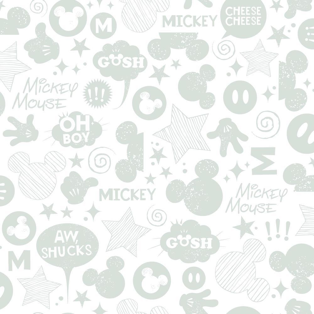 1000x1000 Disney Mickey Mouse Icon Peel and Stick Wallpaper