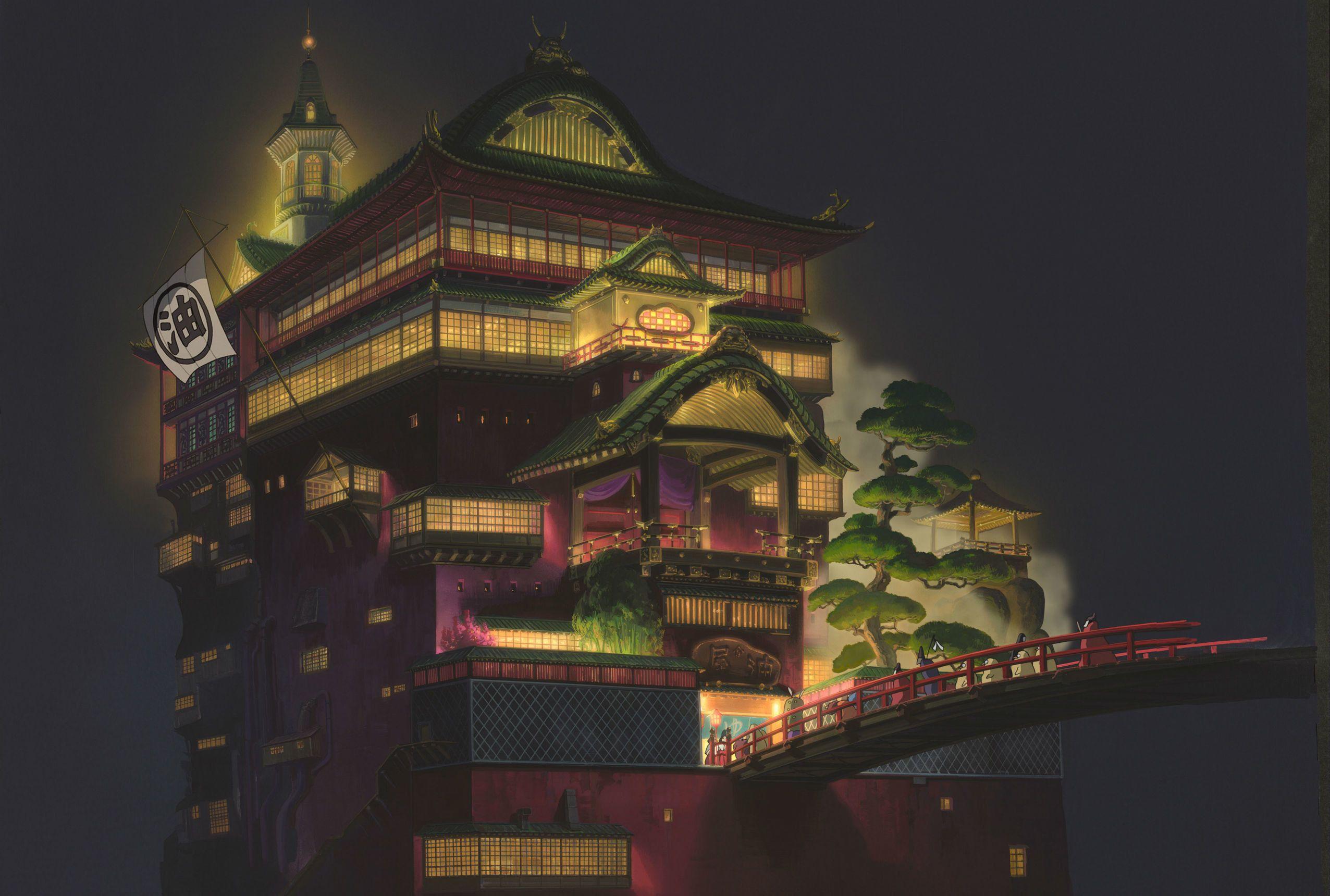 2552x1720 Spirited Away Background