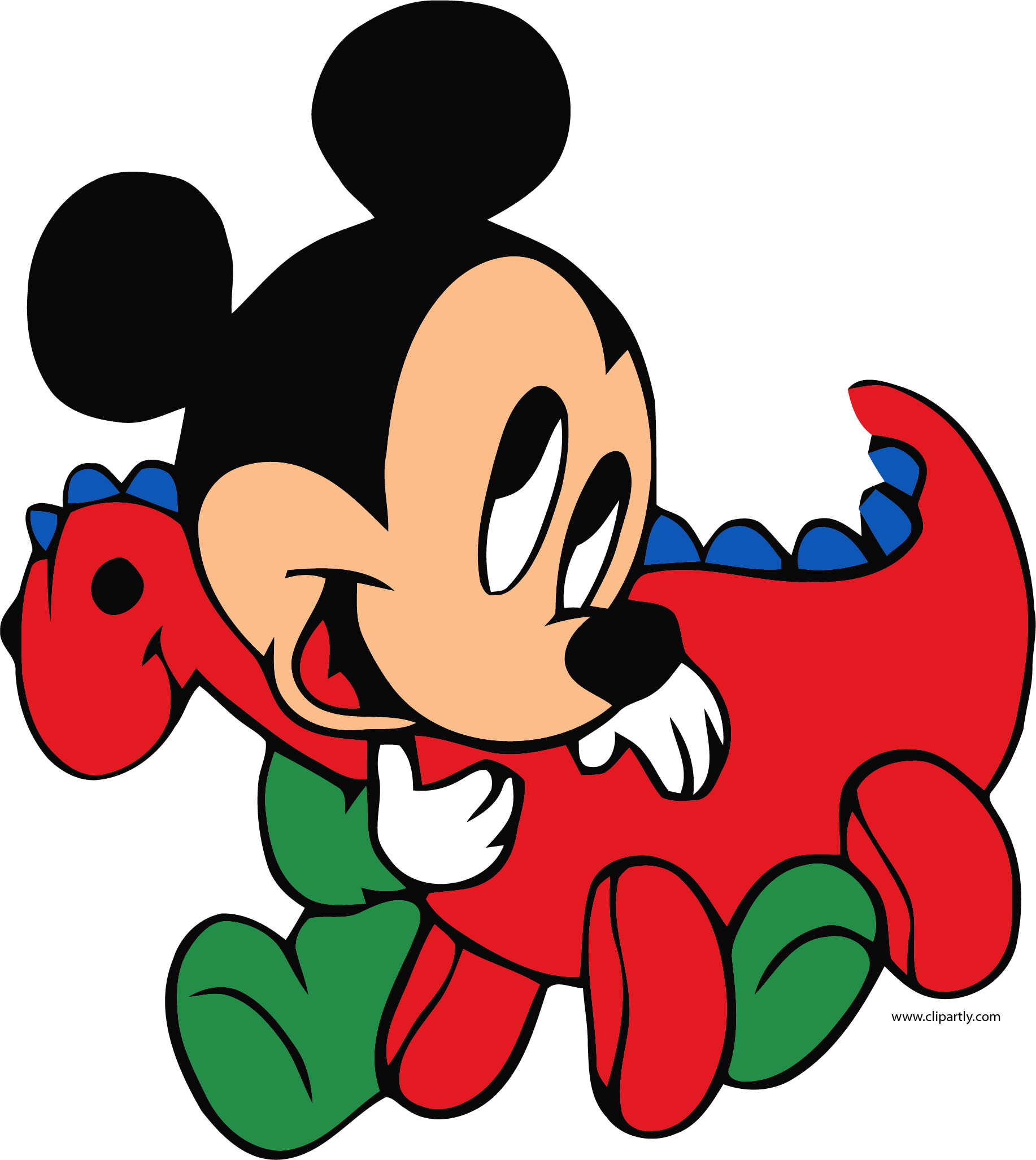1834x2054 Baby Mickey Dinosaur Doll Wallpaper Clipart Png Mouse Baby Red