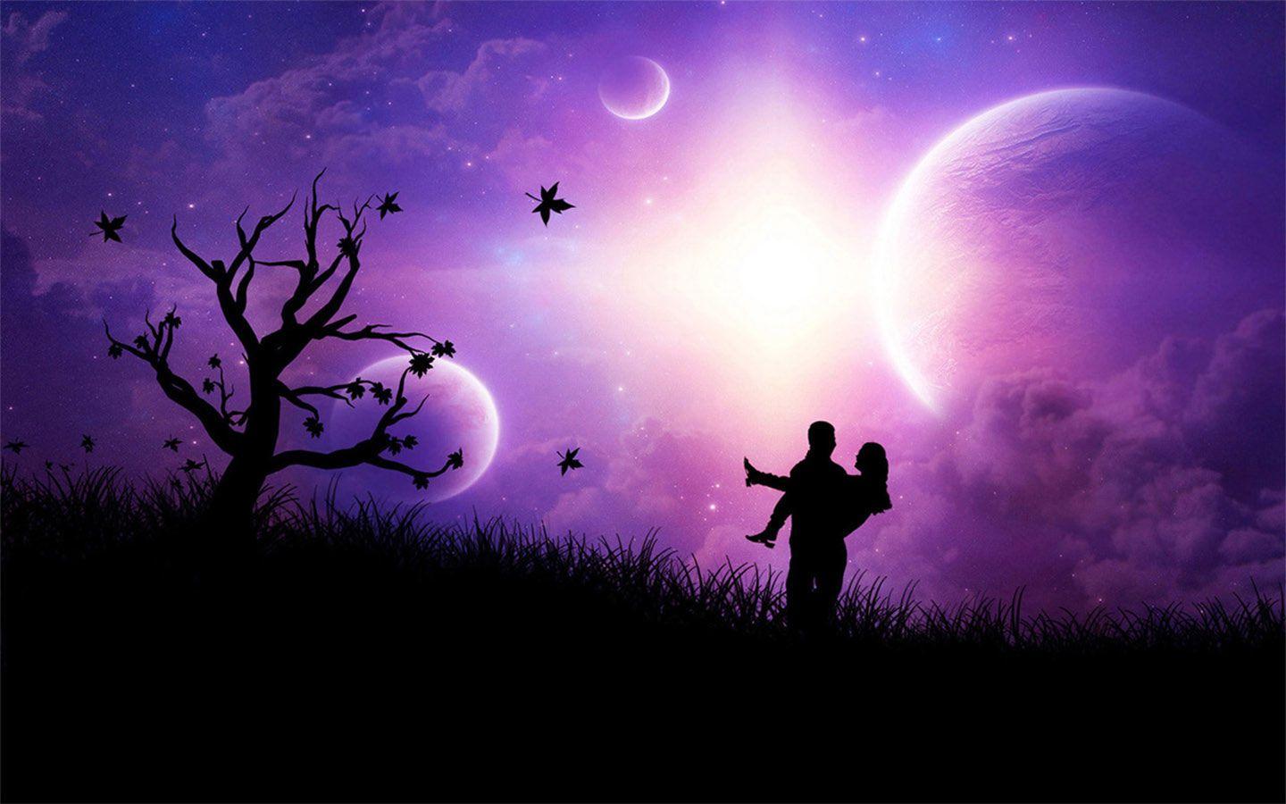 1440x900 Free download The purple romantic love wallpaper comics desktop background Cartoon [1440x900] for your Desktop, Mobile & Tablet. Explore Purple Love Wallpaper. Pink And Purple Wallpaper, Purple Desktop Wallpaper