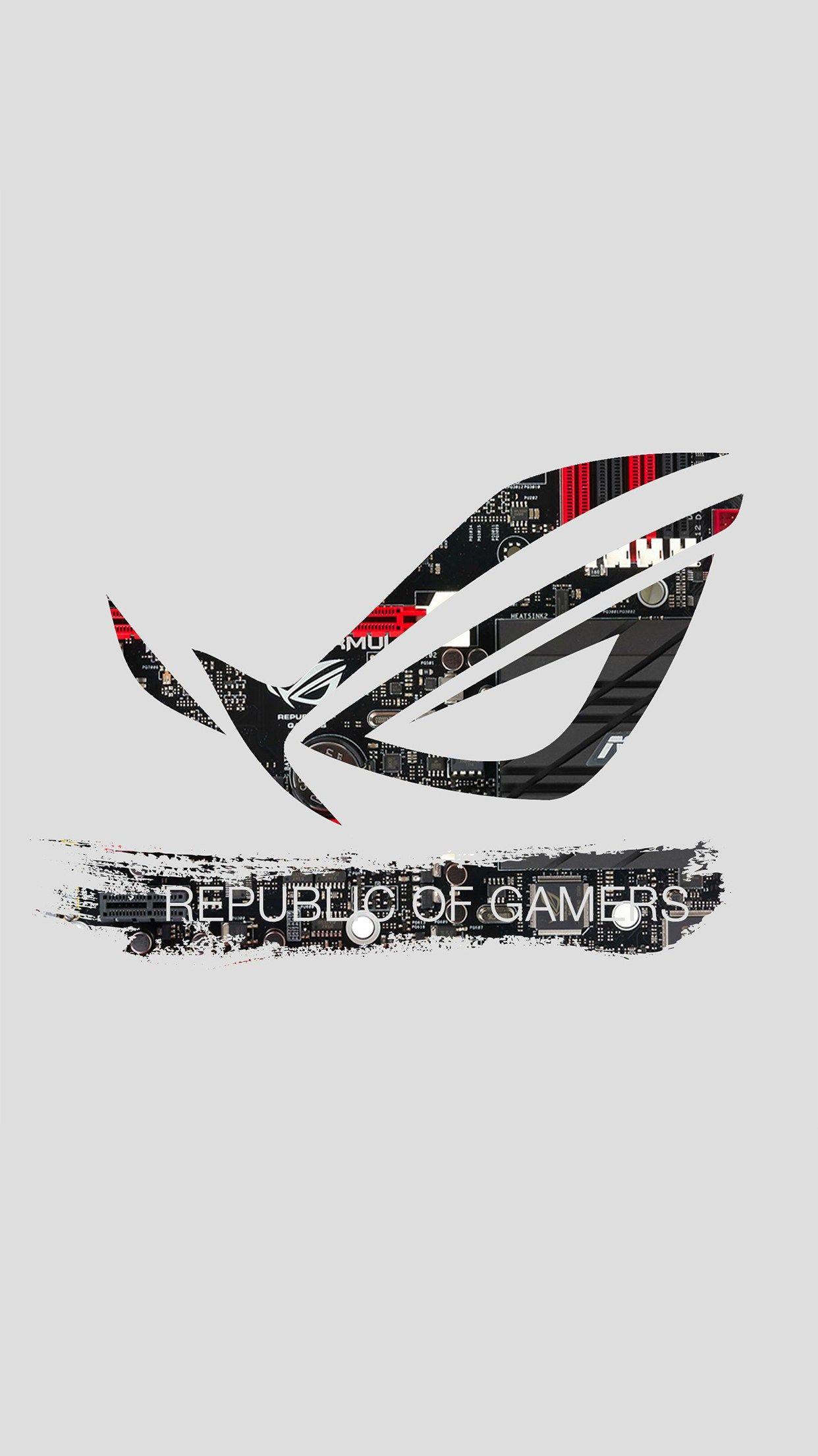 1242x2208 Asus ROG Logo Wallpaper for iPhone Pro Max, X, 6