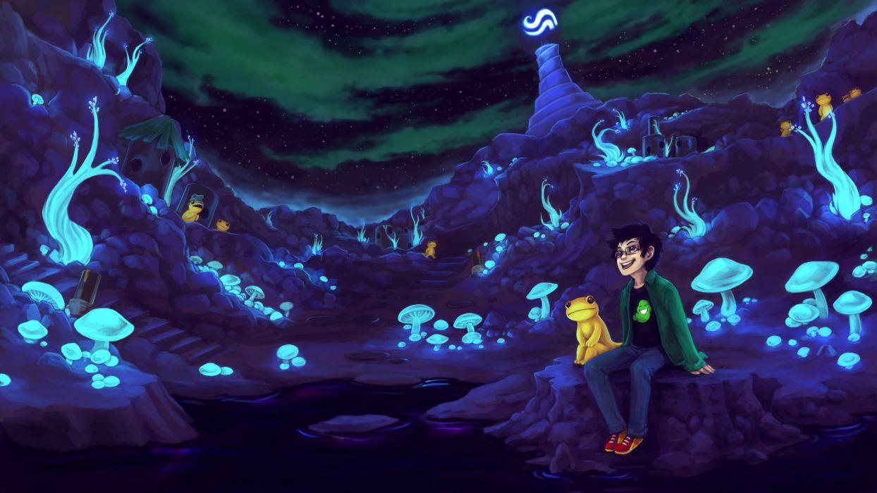 1244x700 Homestuck Purple cartoons fantasy anime wallpaperx1296