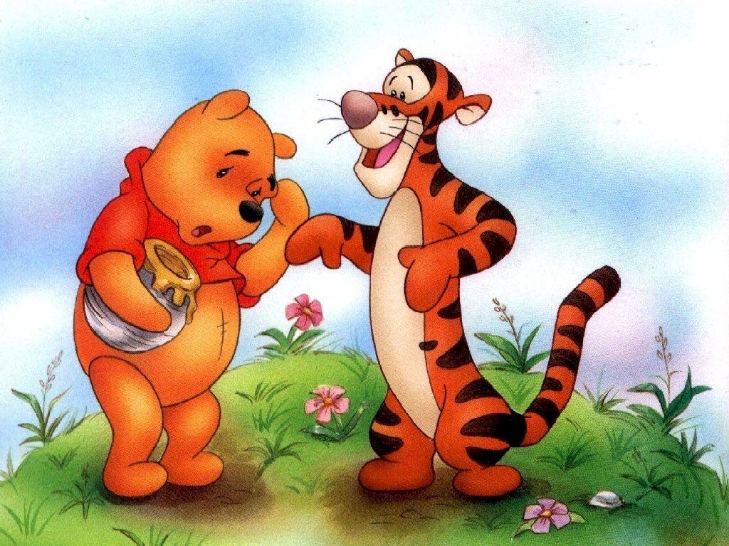 1024x768 Po And Tiger Cartoon Wallpaper HD