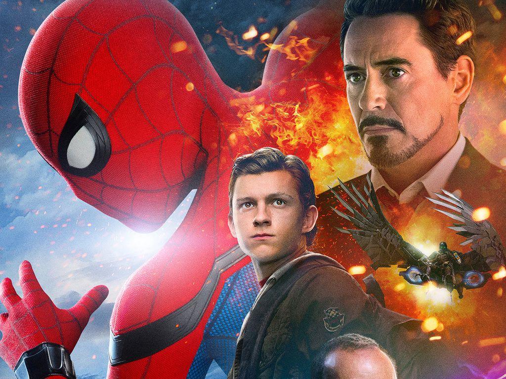 1024x768 Spiderman Homecoming Iron Man Wallpaper and Background Image