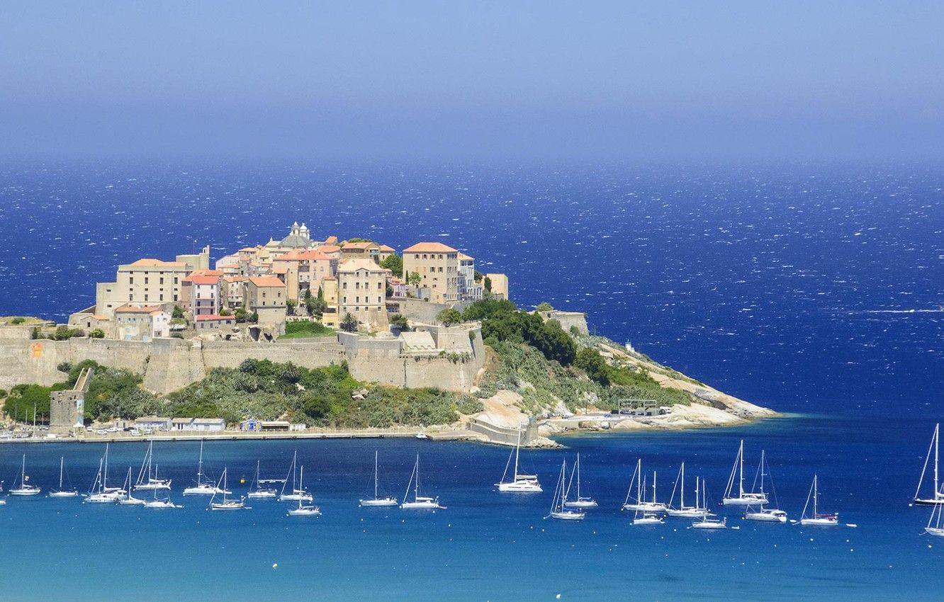 1332x850 Wallpaper France, fortress, Corsica, Calvi image for desktop, section пейзажи