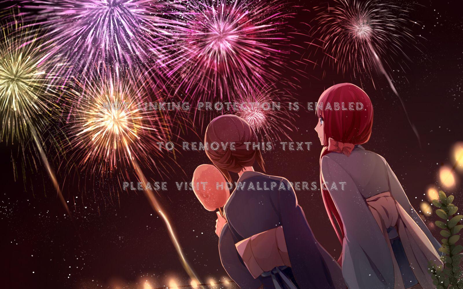 1600x1000 firework ff shf hsdhd ffff anime