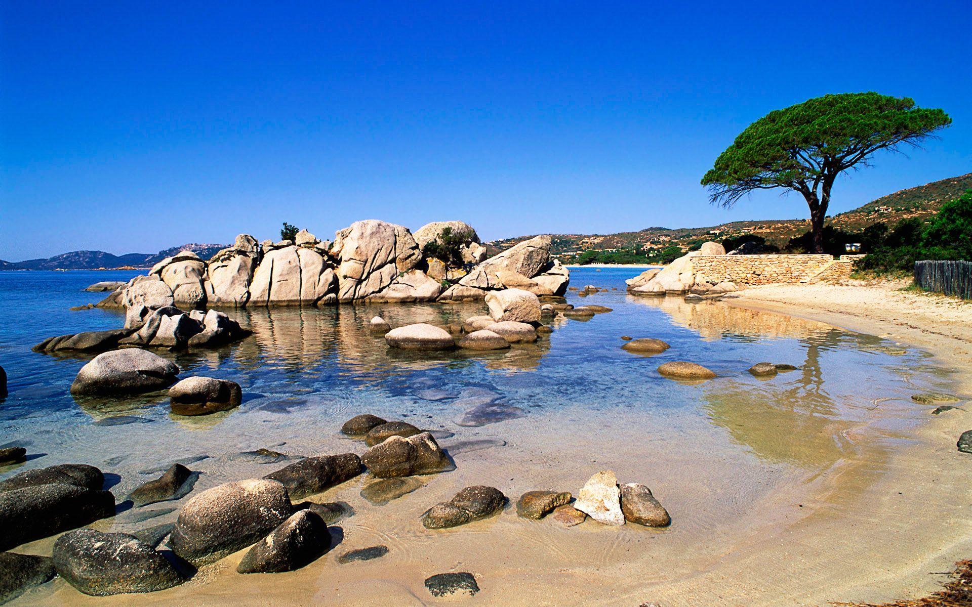 1920x1200 Sea shore, Corsica. Best beaches to visit, Beautiful nature wallpaper, Beach posters