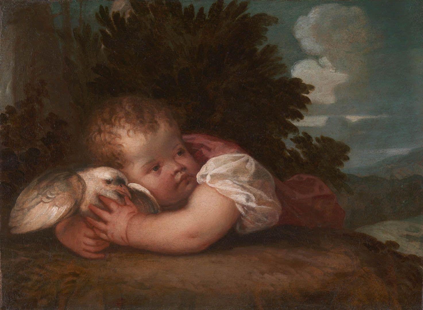 1473x1080 A Boy With A Bird italian renaissance titian art wallpaper picture