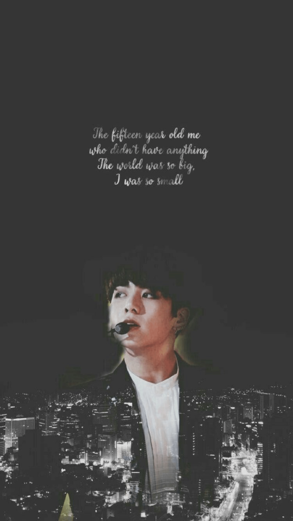 1242x2208 Bts Jungkook Song Quotes HD Wallpaper