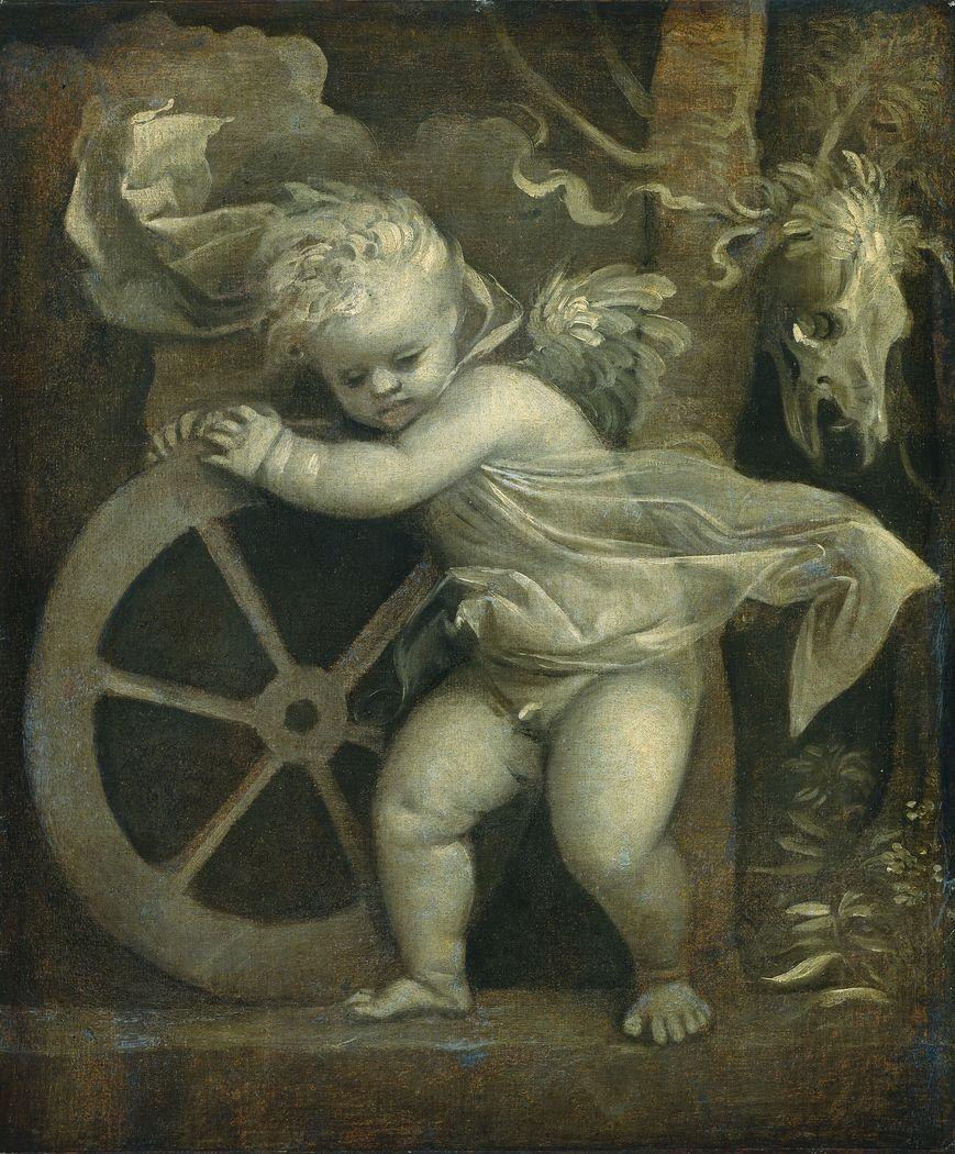 869x1050 Cupid with the Wheel of Fortune Titian on USEUM