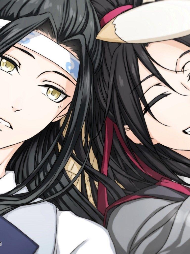 768x1024 Download 768x1024 Lan Wangji, Wei Wuxian, Smiling, Lying Down, Chinese Anime, Mo Dao Zu Shi Wallpaper for Apple iPad Apple iPad Mini