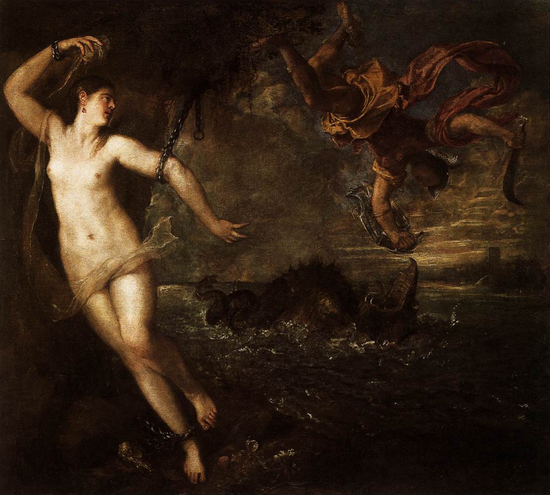 1111x1000 Titian, Tiziano Vecelli Picture Perseus And Andromeda 1554 1556