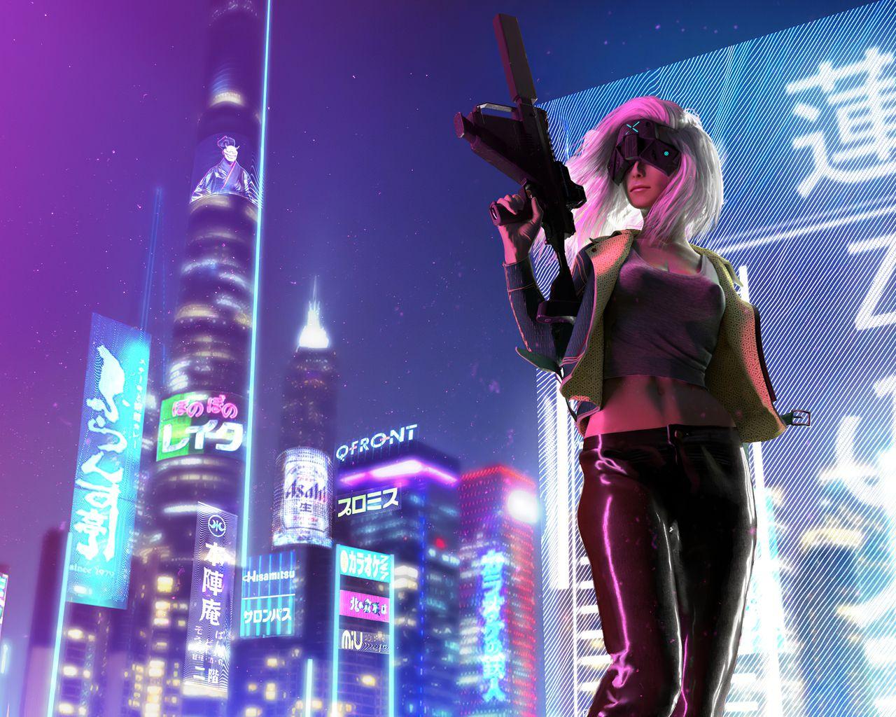 1280x1024 Cyberpunk Mercenary Girl 4k 1280x1024 Resolution HD 4k Wallpaper, Image, Background, Photo and Picture