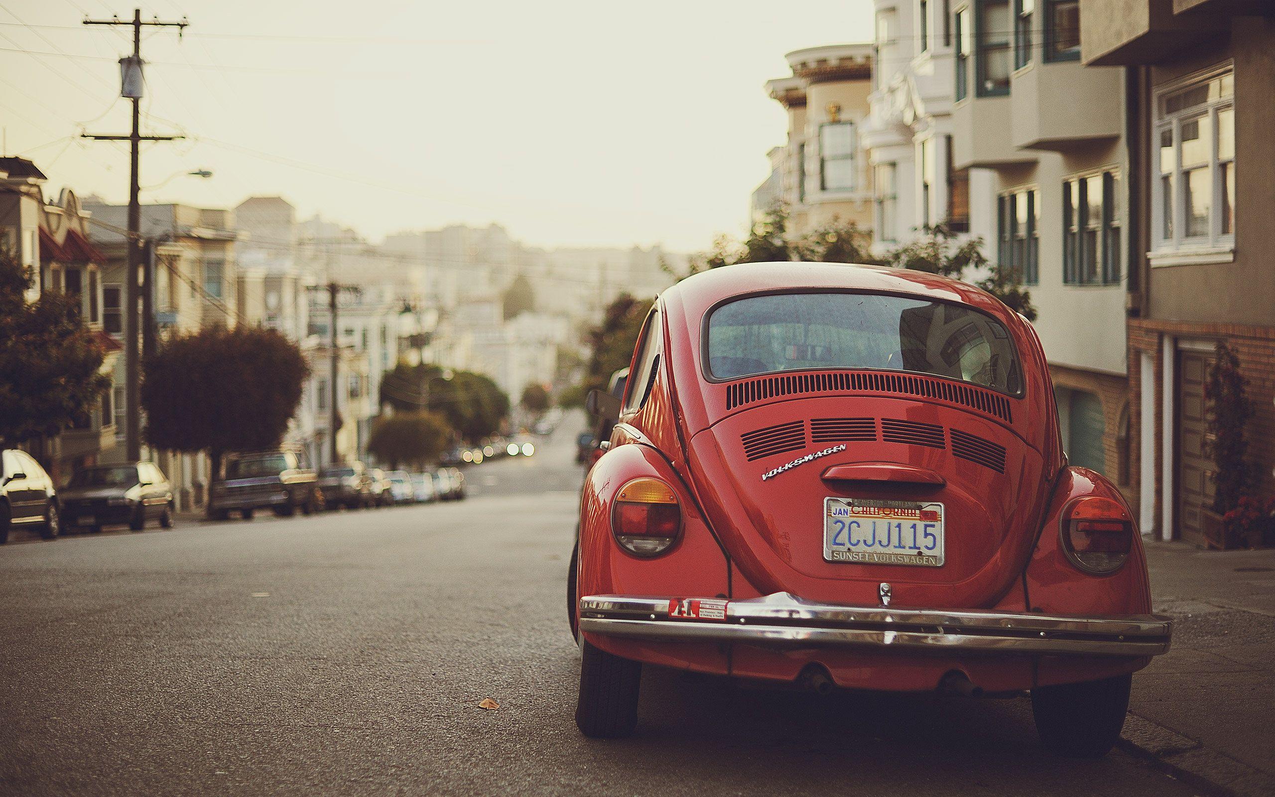 2560x1600 Red vintage volkswagen wallpaperx1600