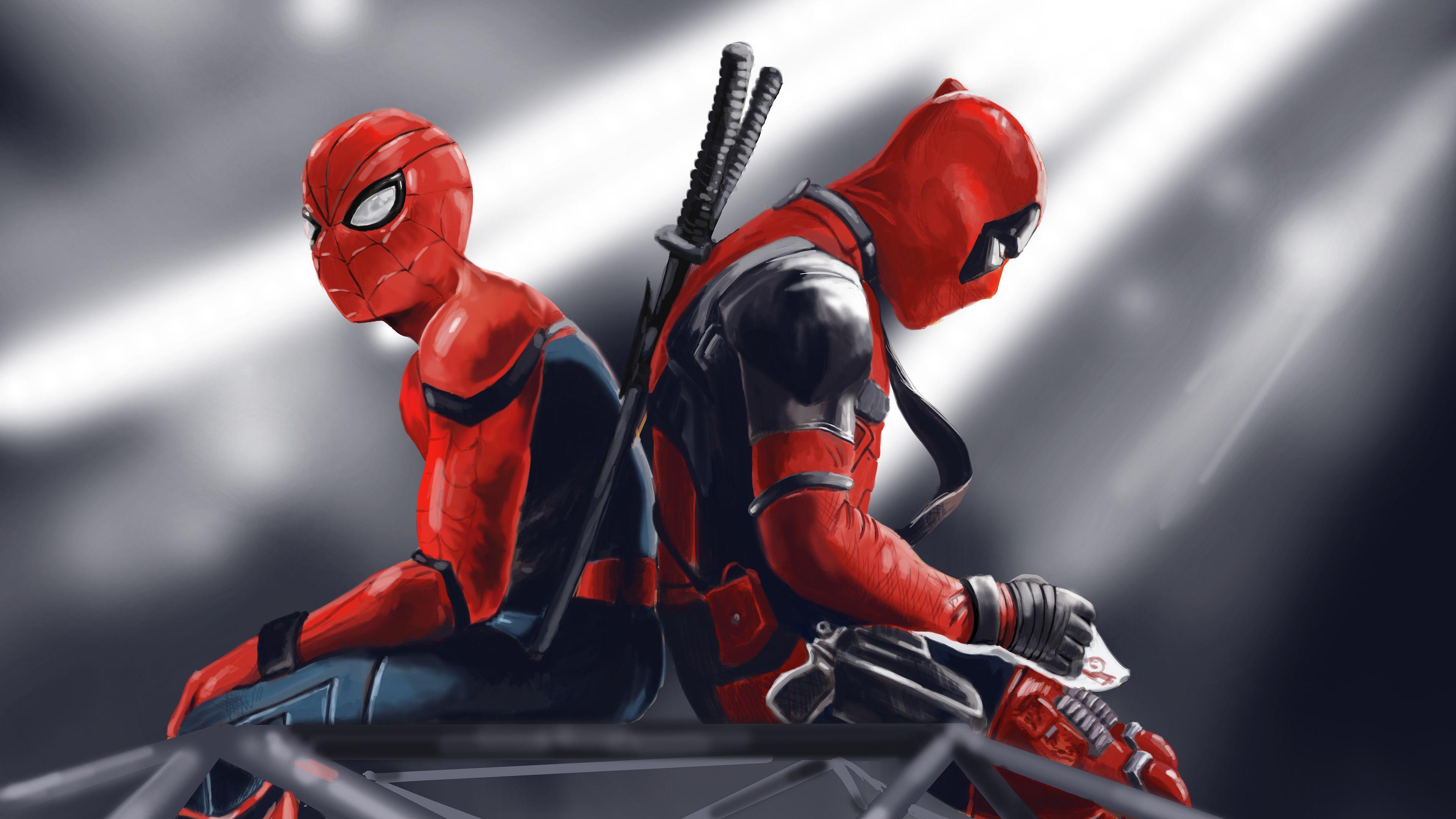 Deadpool Spiderman Wallpapers Top Free Deadpool Spiderman Backgrounds Wallpaperaccess 7544