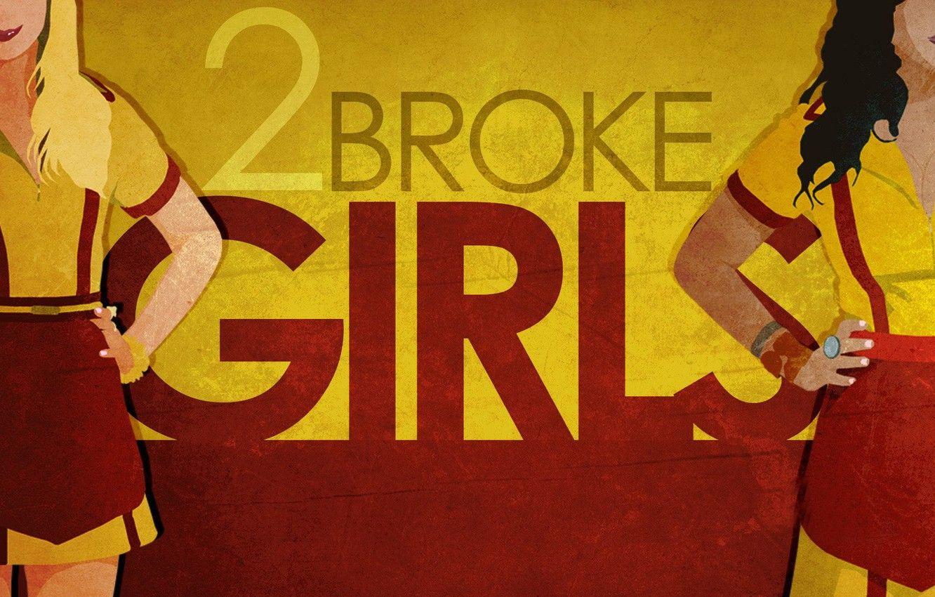 1332x850 Wallpaper chest, brunette, blonde, friend, 2 Broke Girls, two broke girls, ofitsiantki, two girls without a penny image for desktop, section минимализм