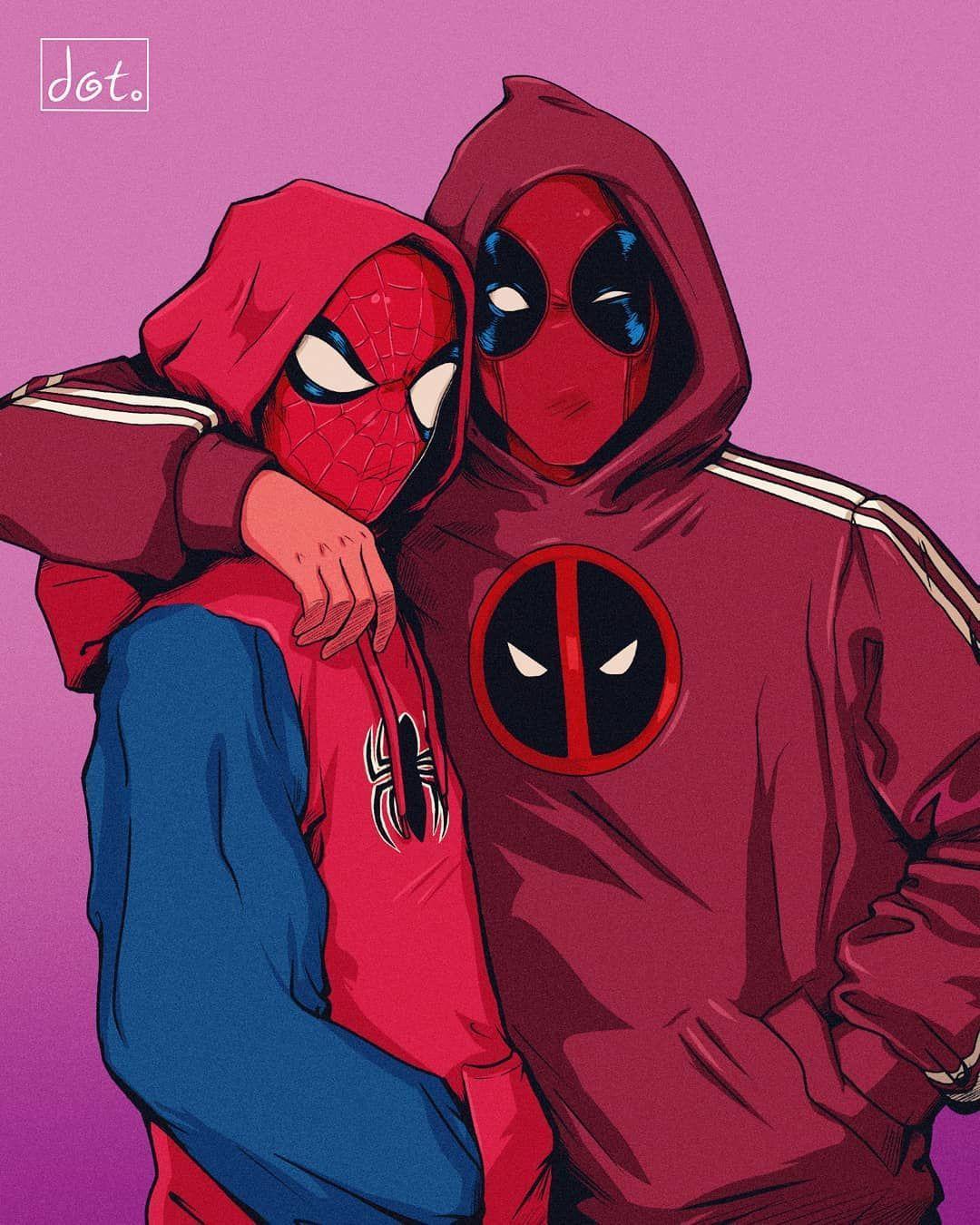 1080x1350 My last fanart for #comiccon #fanart #deadpool #spiderman #hoodie #myart #mywork #artdaily #instaart #instadaily. Deadpool cartoon, Deadpool artwork, Deadpool art