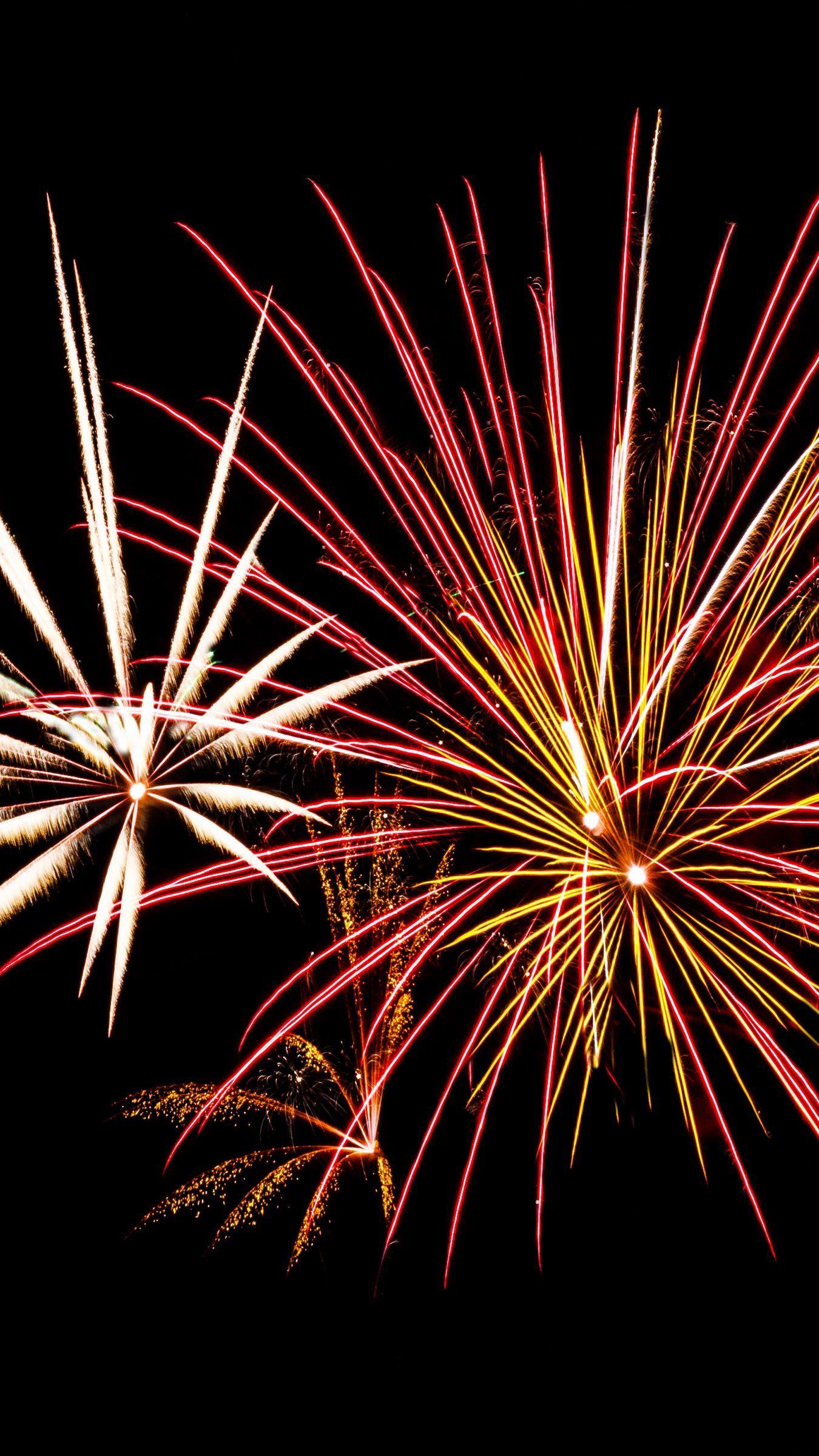 1350x2400 Download wallpaper 1350x2400 fireworks, black, holiday iphone 8+/7+/6s+/for parallax HD background