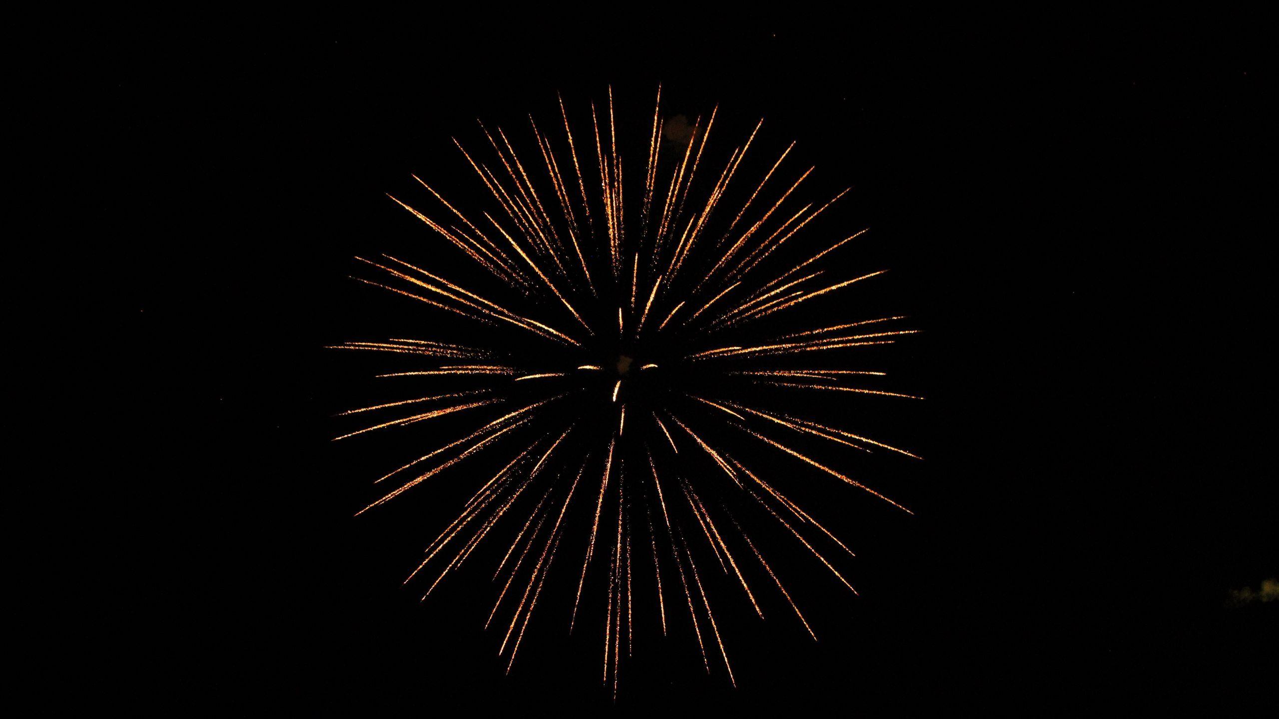 2560x1440 Download wallpaper 2560x1440 fireworks, sparks, black, night, holiday widescreen 16:9 HD background