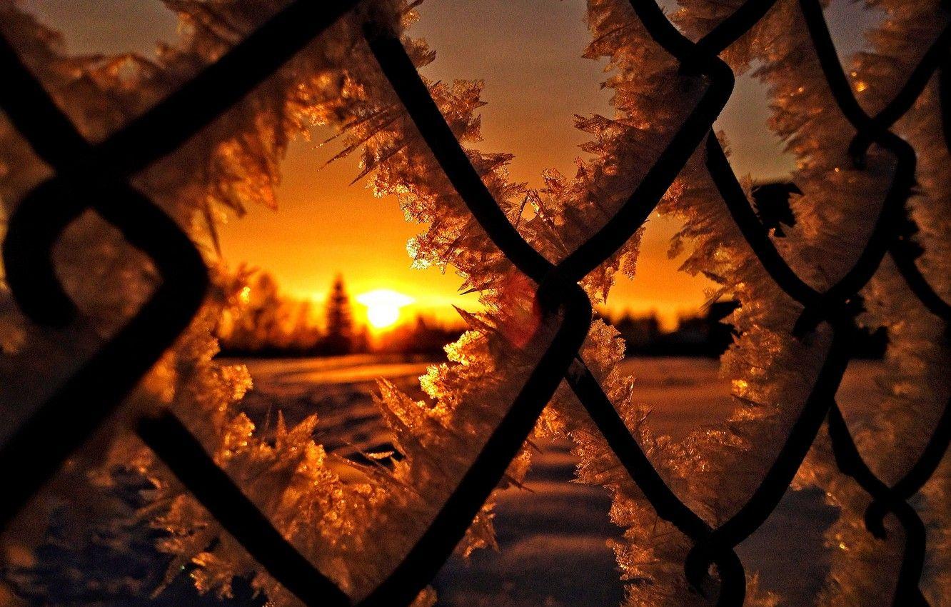 1332x850 Wallpaper ice, winter, the sun, snow, sunset, nature, sunrise, frost, ice, nature, sunset, winter, snow, sun, sunrise, frost image for desktop, section природа