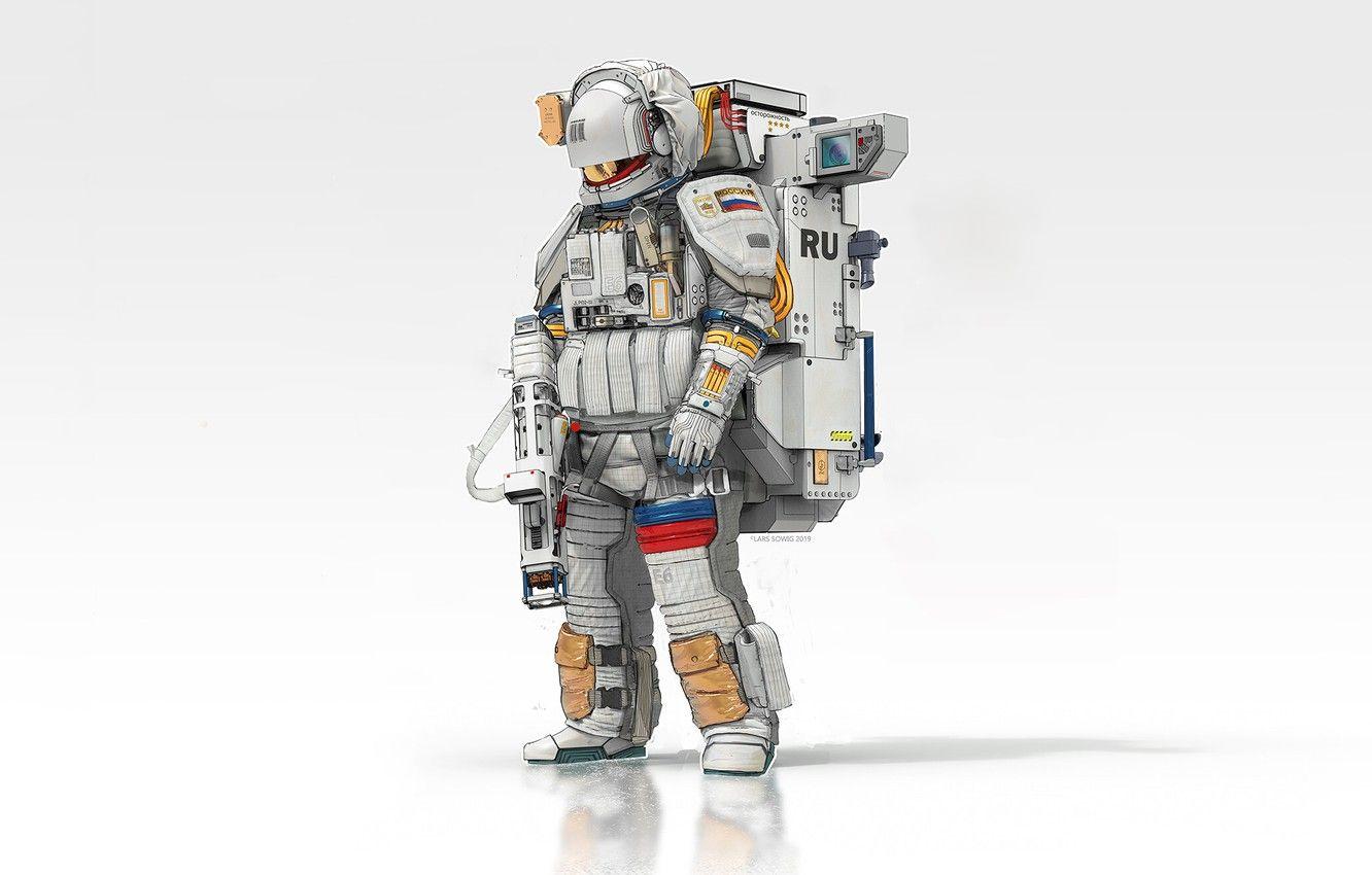 1332x850 Wallpaper Minimalism, Astronaut, Astronaut, Russia, Space, Art, Military, Minimalism, Soldier, Equipment, Science Fiction, Astronaut, Spaceman, Futuristic, Lars Sowig, by Lars Sowig image for desktop, section минимализм