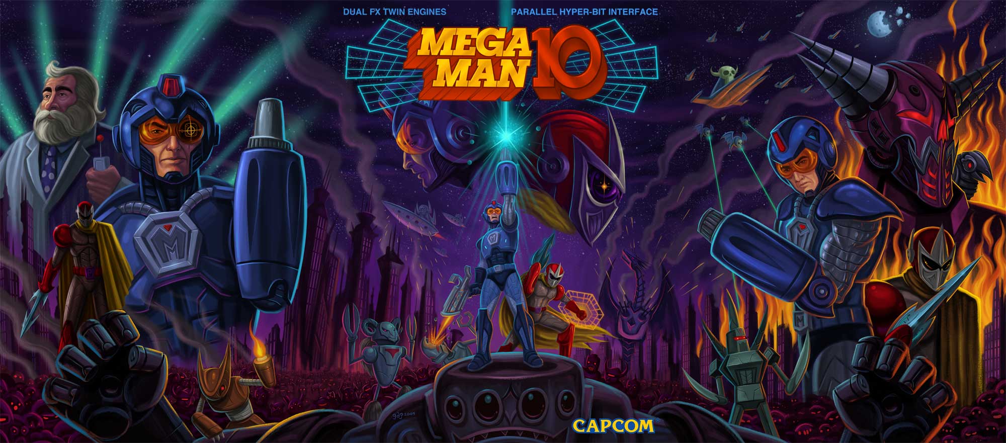 2000x881 Mega Man 10 Wallpaper. Greek Omega Wallpaper, 8 Bit Mega Man Wallpaper And Mega Man IPod Touch Wallpaper