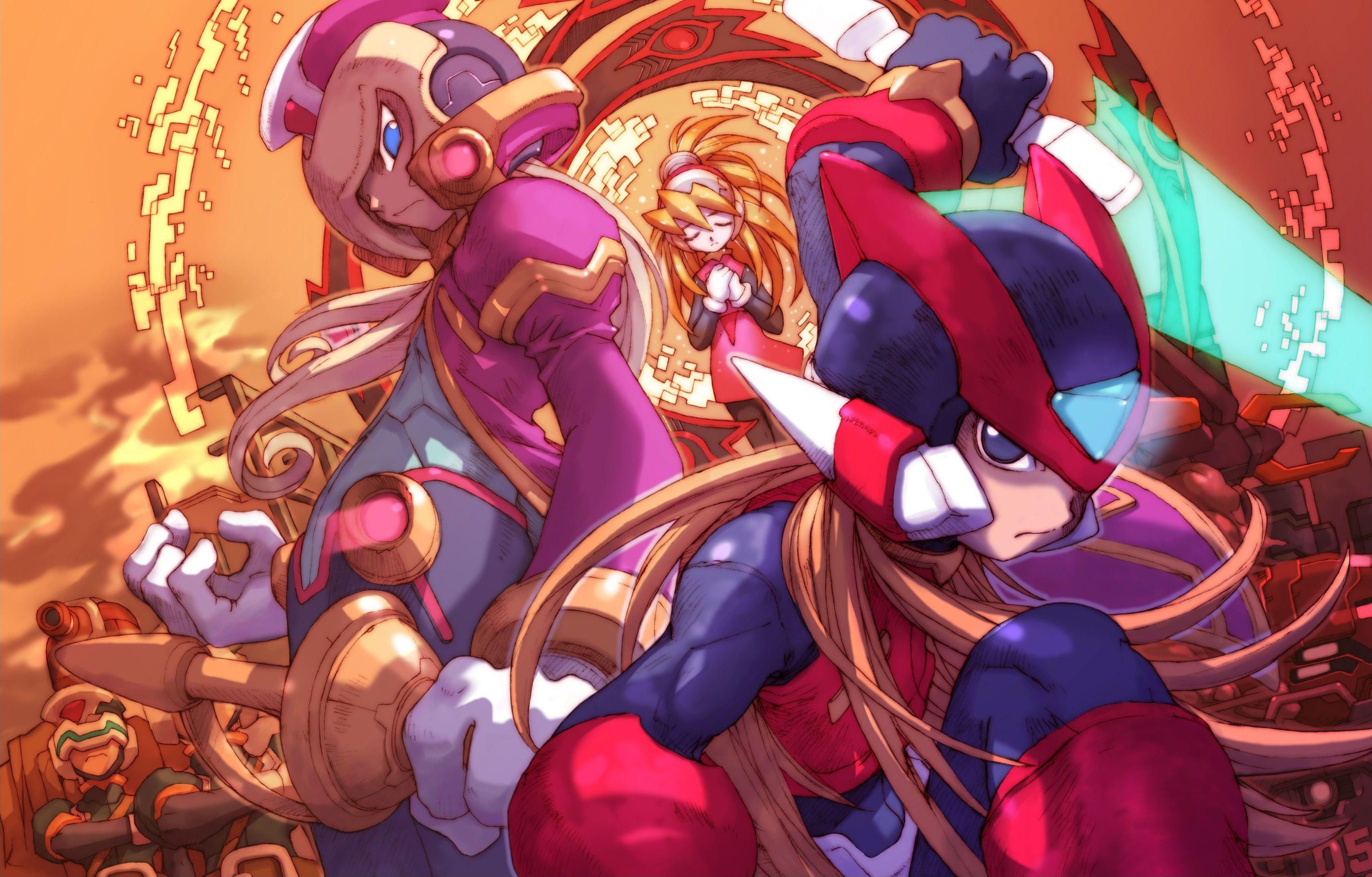 3445x2203 Mega Man Zero Mega Man ZX Wallpaper