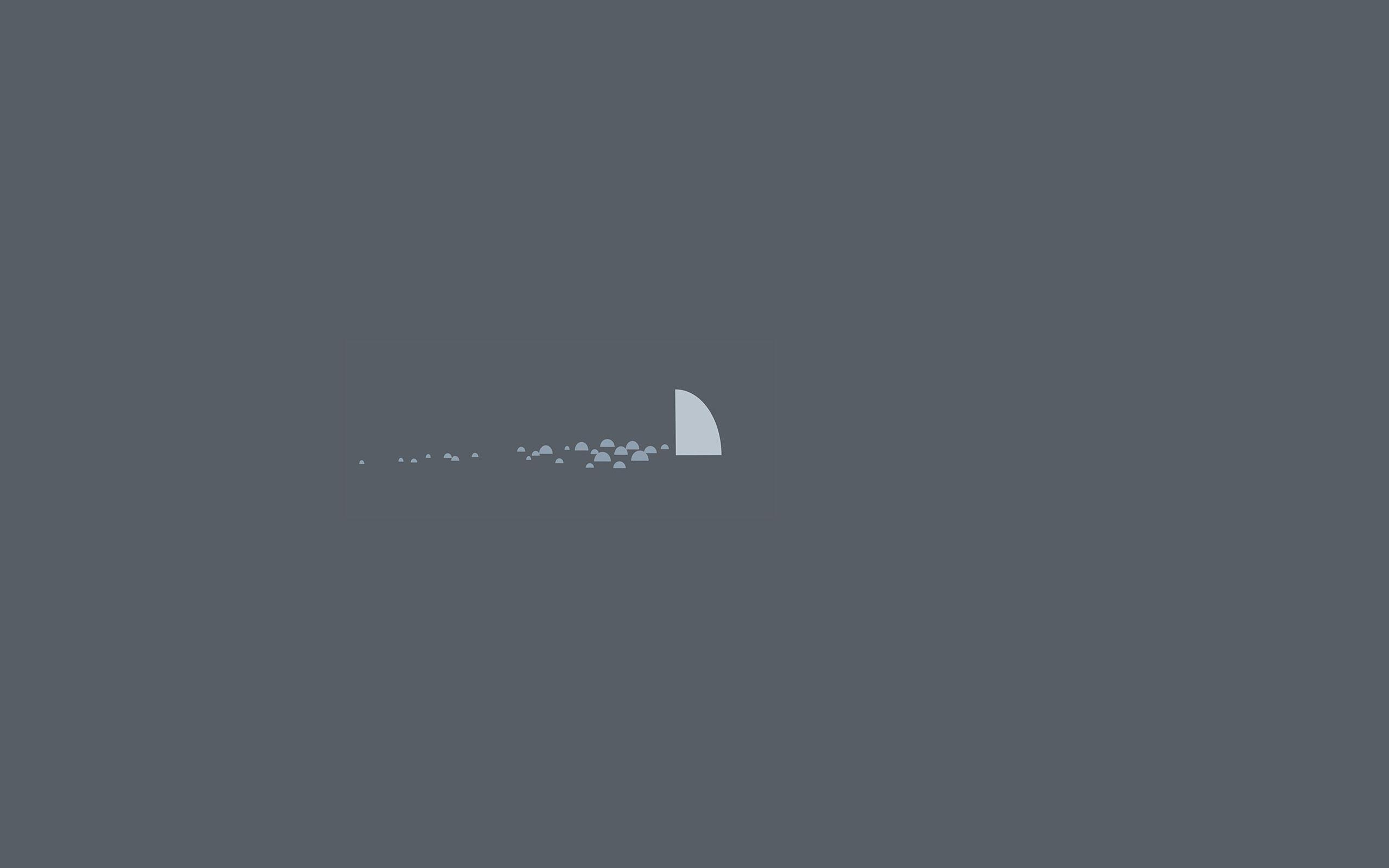 2560x1600 Minimal Simple Shark Sea Illust Art