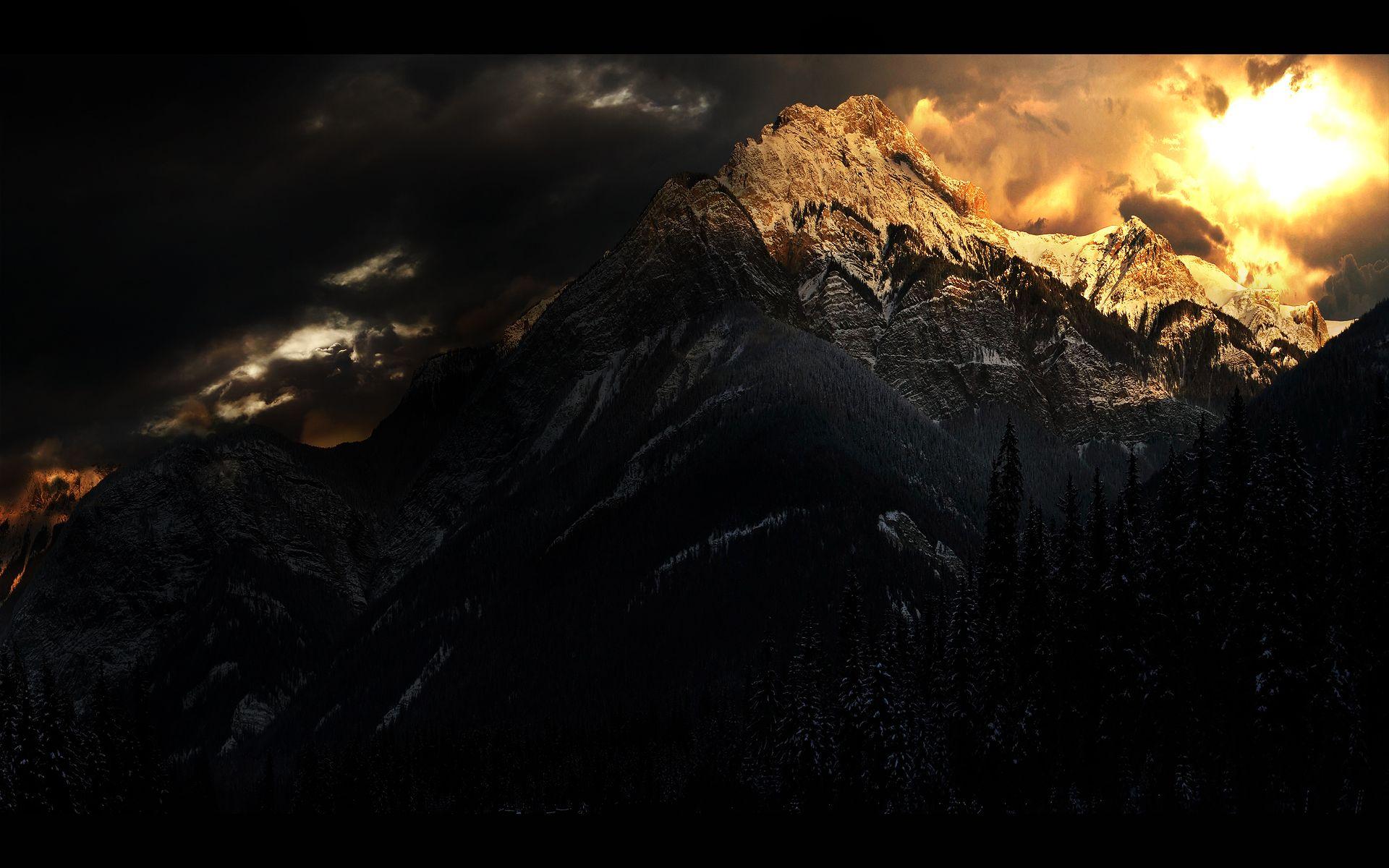 1920x1200 Mountain of light desktop PC and Mac wallpaper