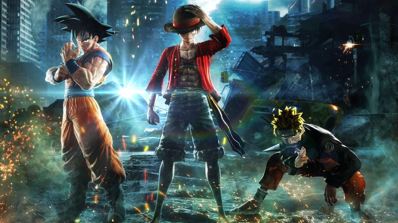 1366x768 Goku Monkey D Luffy Naruto Jump Force 8k 1366x768 Resolution HD 4k Wallpaper, Image, Background, Photo and Picture