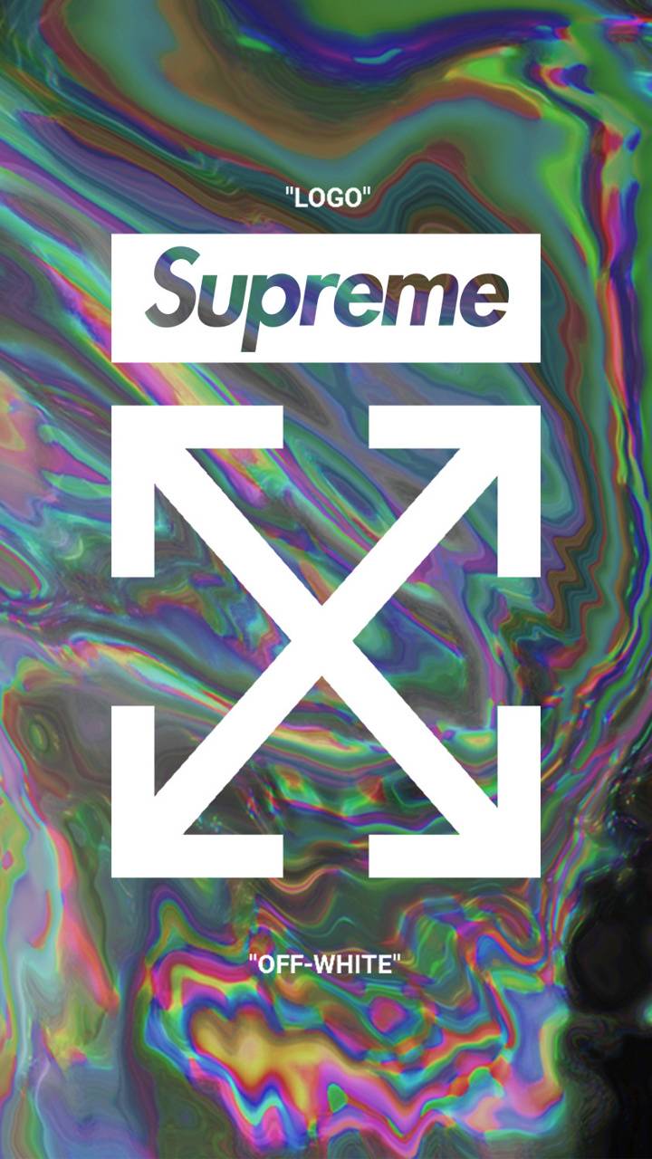 720x1280 SUPREME X OFF WHITE Wallpaper