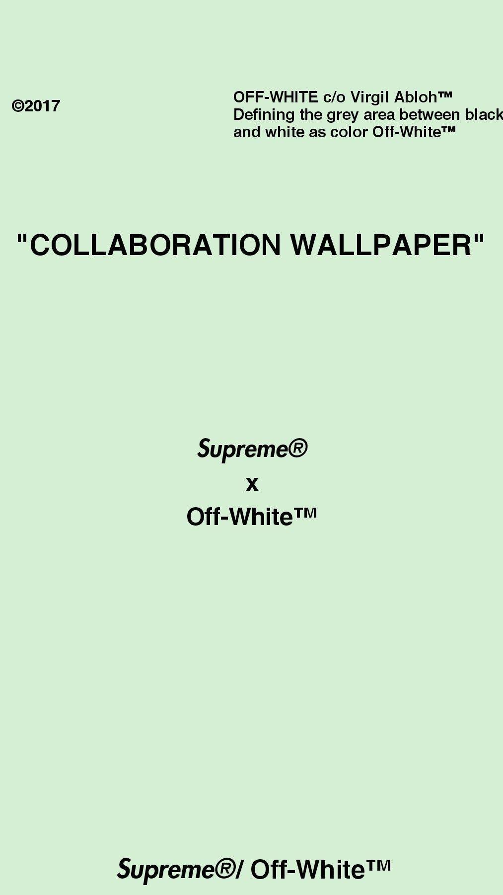1013x1800 Supreme X Off White Wallpaper