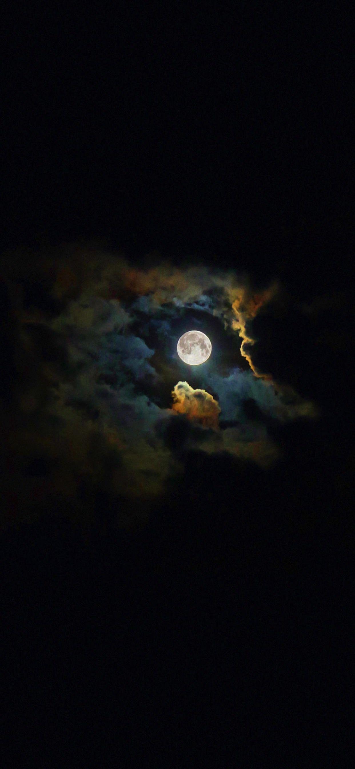 1242x2688 iPhone Moon Wallpaper