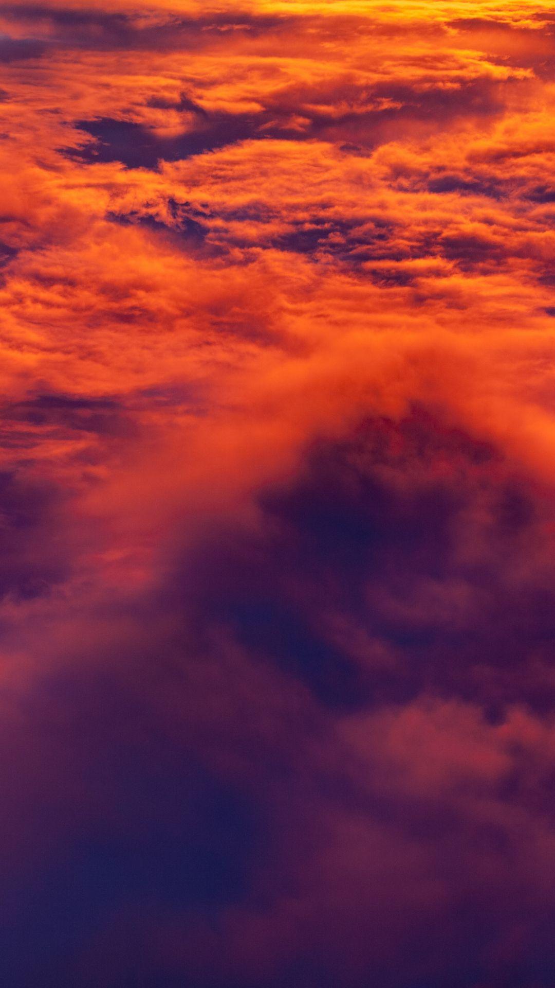 1080x1920 Blue And Orange Wallpaper Mobile. Sunset iphone wallpaper, Orange wallpaper, Clouds