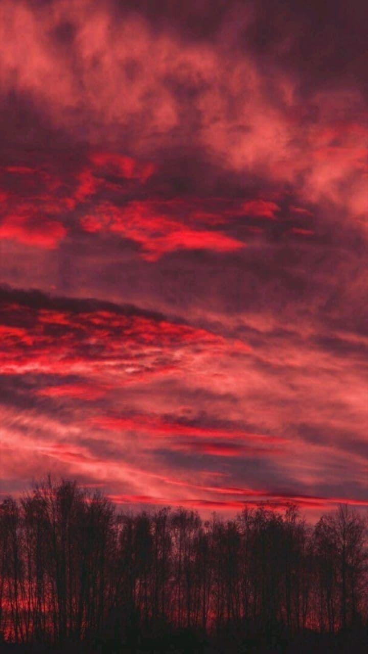 Hình nền màu đỏ 720x1280.  Thẩm mỹ bầu trời, Bầu trời đẹp, Thẩm mỹ màu đỏ