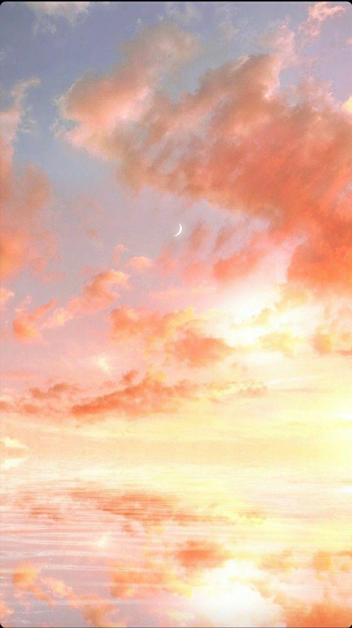 719x1283 Sunset. Sky aesthetic, Pretty wallpaper, Pastel sunset