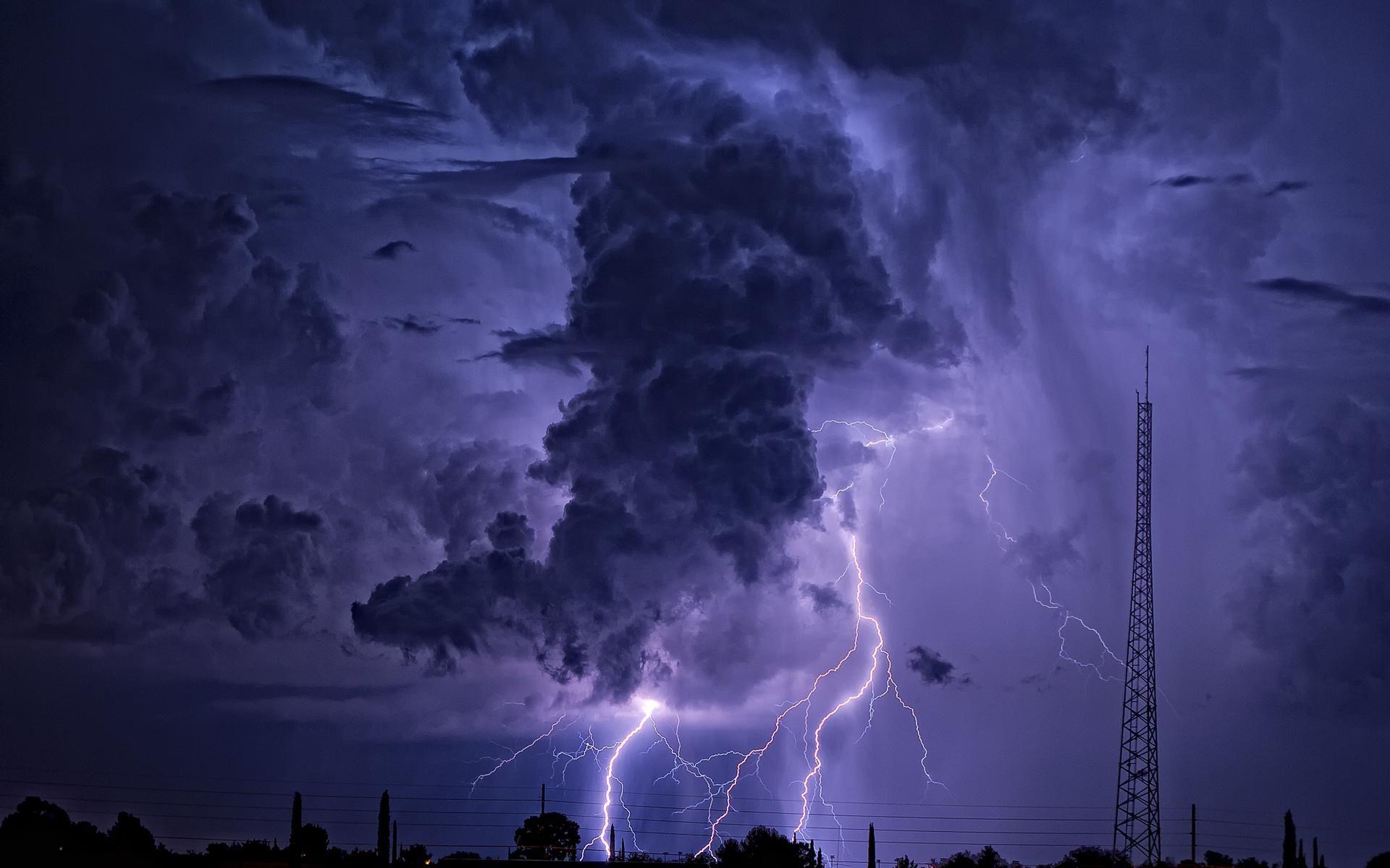 1920x1200 Awesome Lightning Bolts HD Wallpaper Free Download