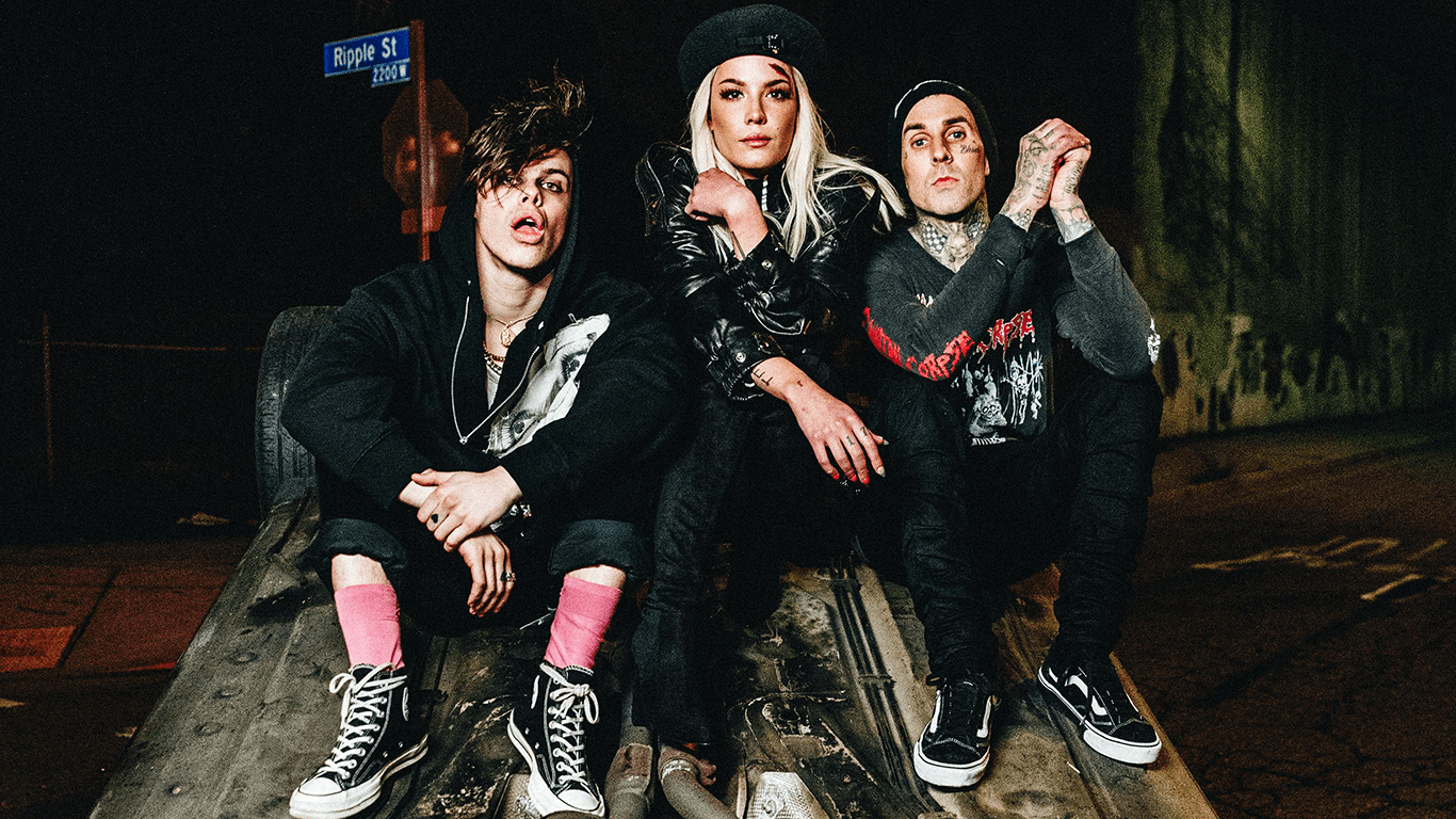 1366x768 Yungblud & Halsey Feat. Travis Barker Minutes Out Today RecordsCapitol Records