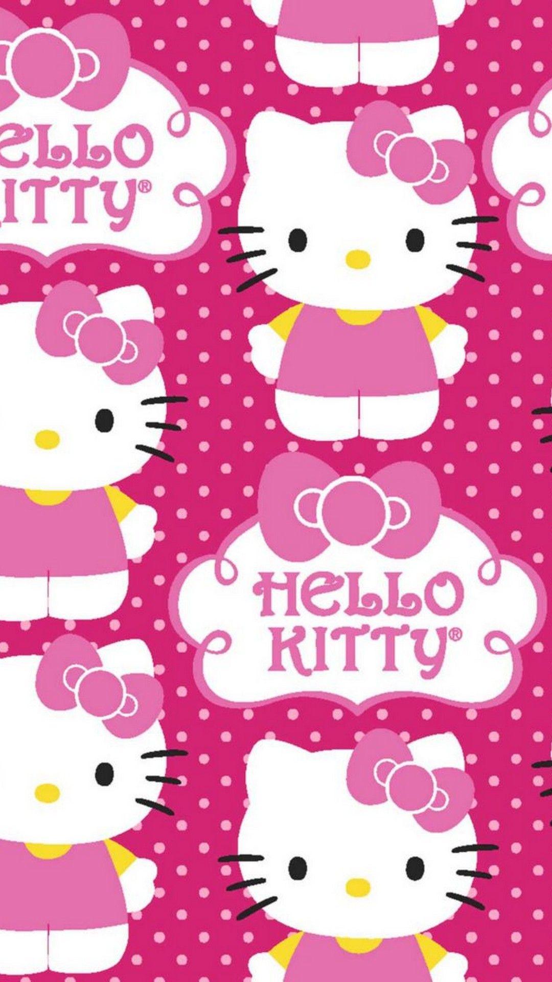 1080x1920 Wallpaper Hello Kitty Pink